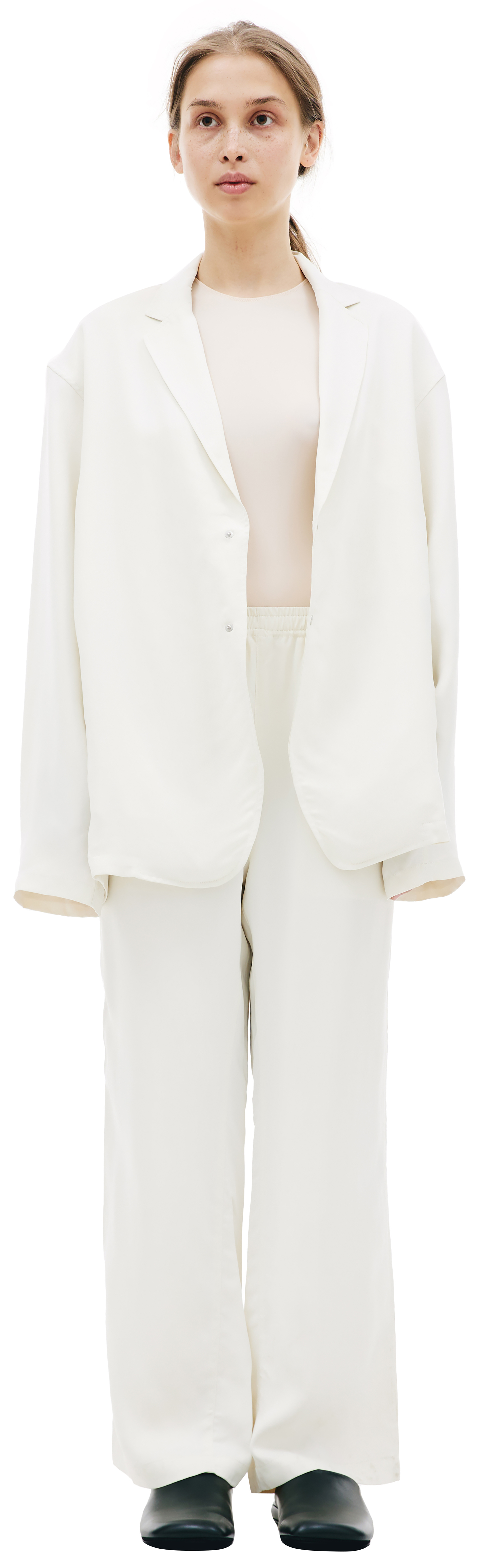 KIMMY White single-breasted blazer