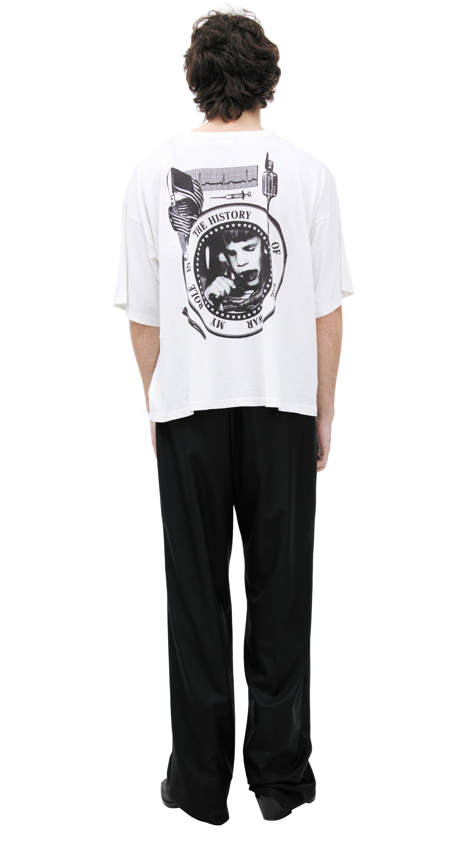 Buy Enfants Riches Déprimés men white printed t-shirt for $636