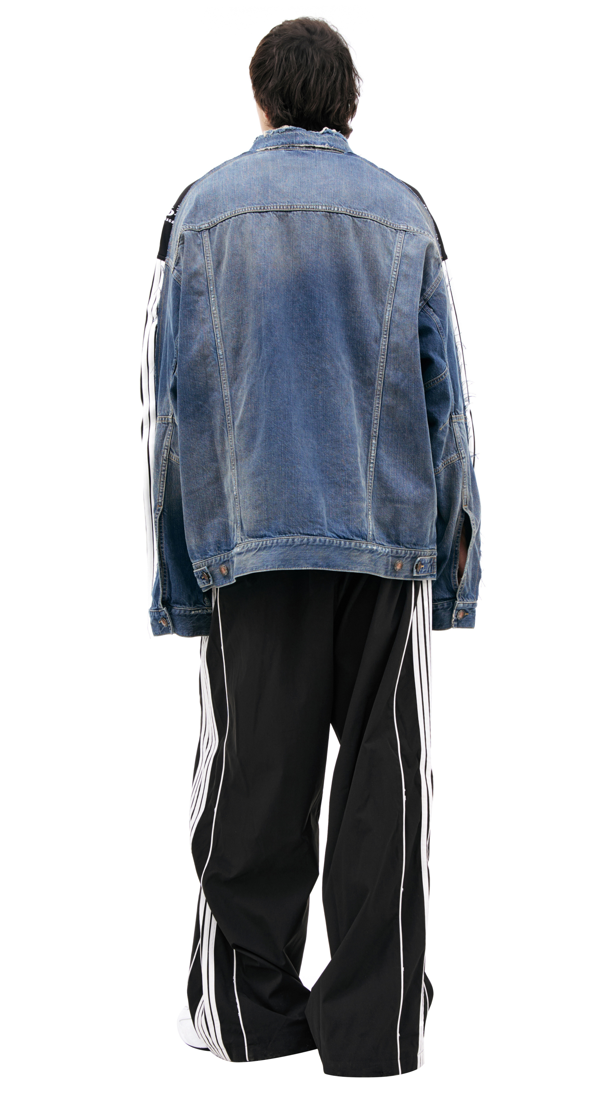 Balenciaga Denim jacket with stripes