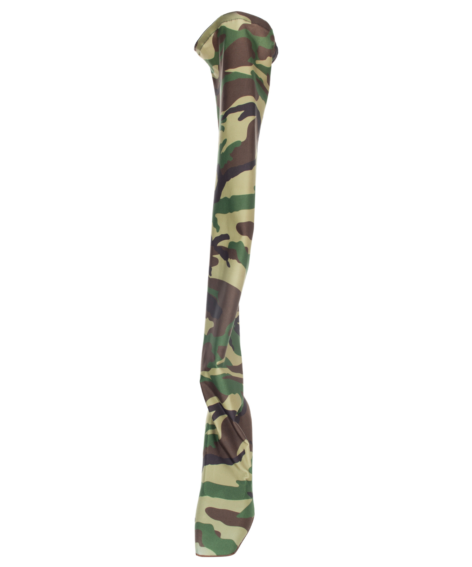 VETEMENTS Camouflage over-the-knee boots