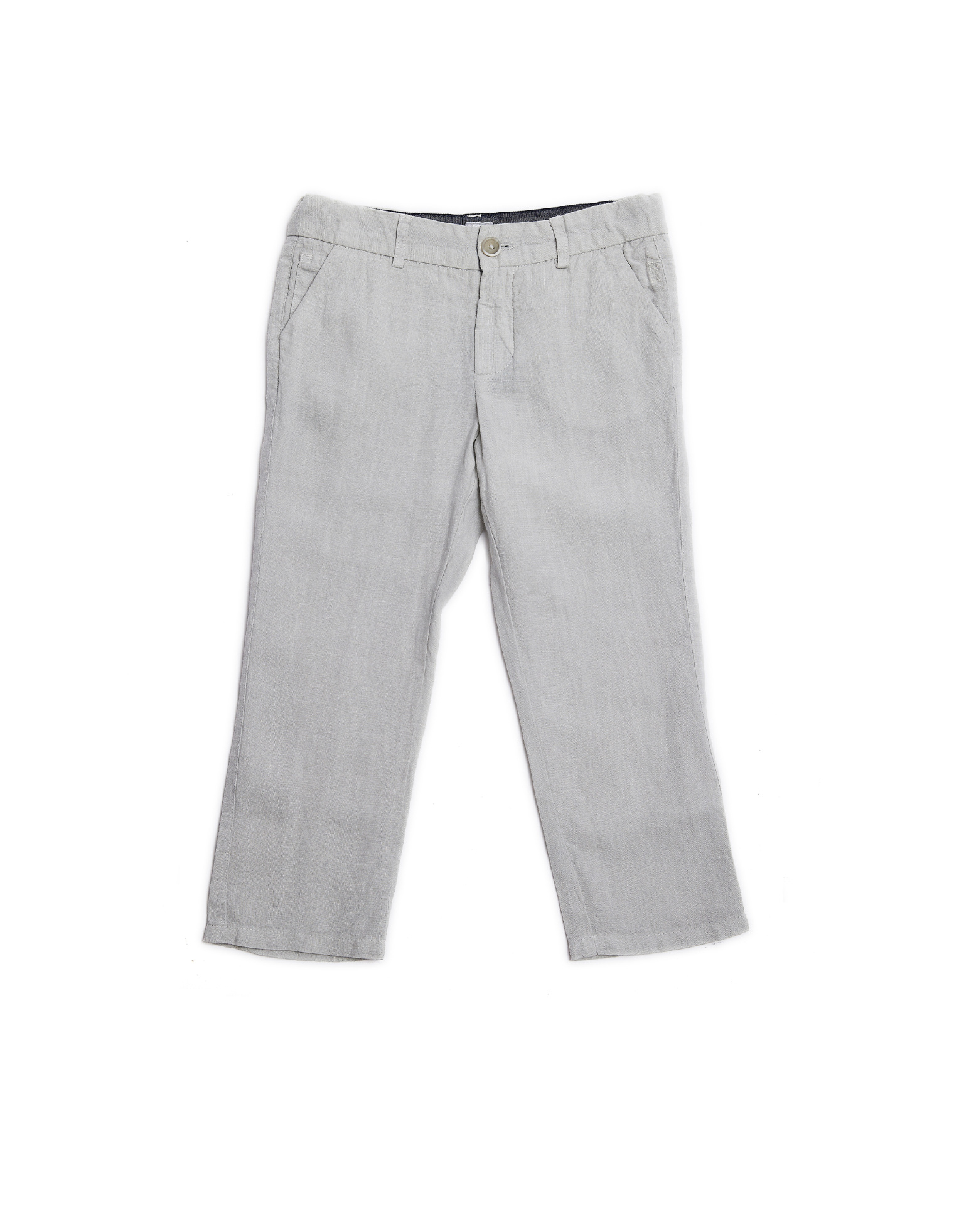 120% Lino Kids Grey Linen Trousers