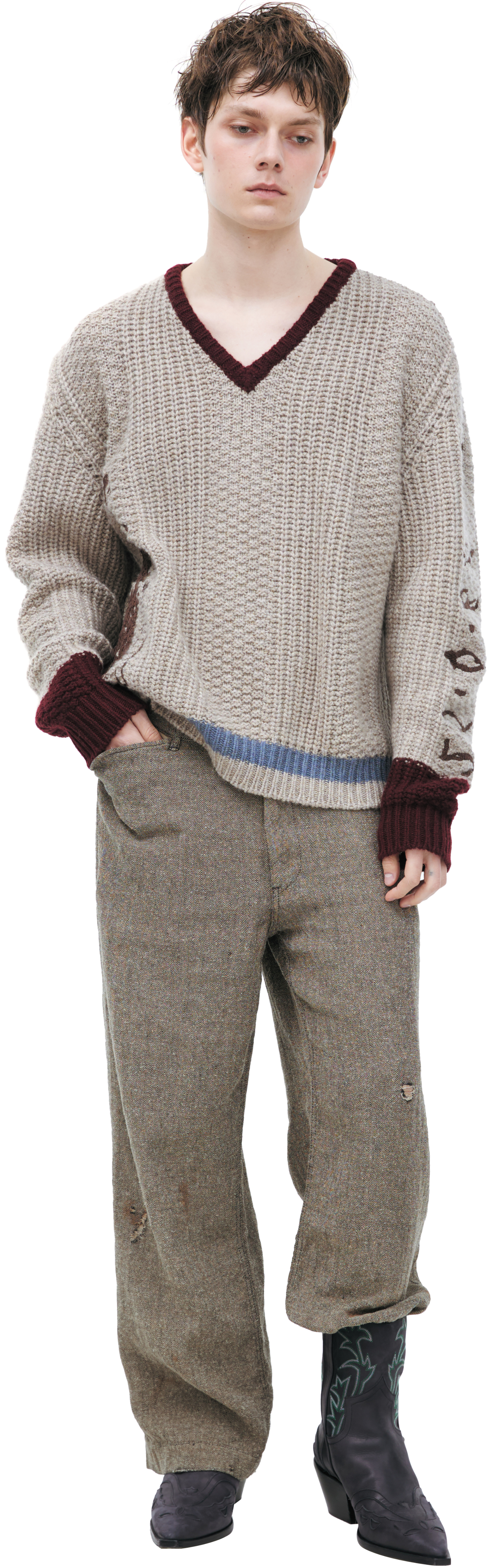 Enfants Riches Déprimés Cashmere V-Neck Sweater