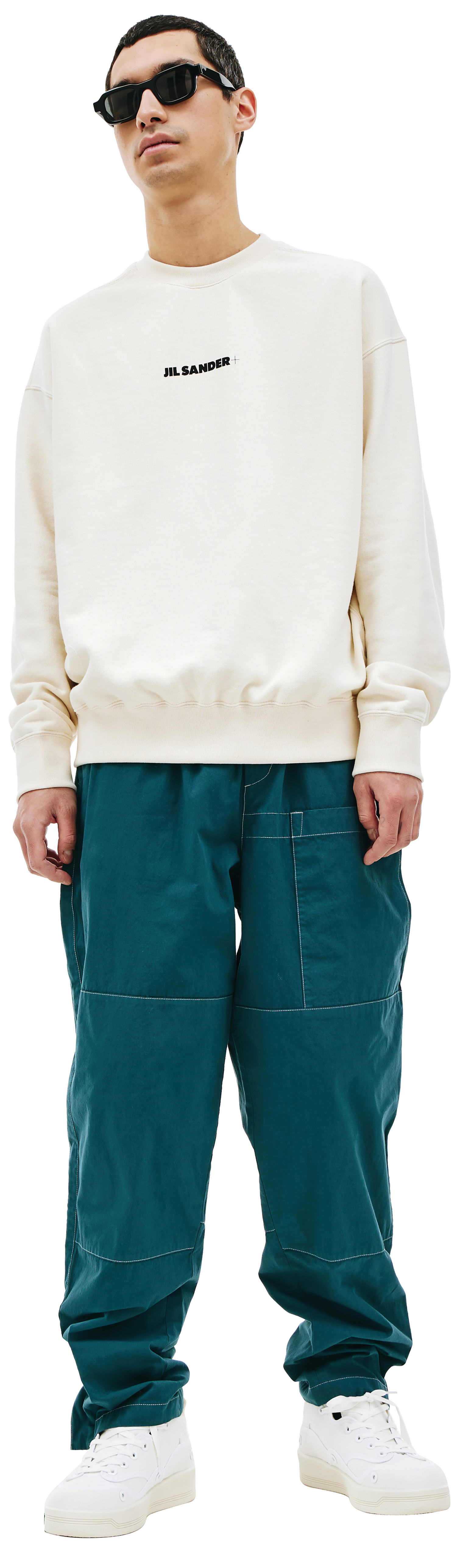 Jil Sander Cotton logo sweatshirt