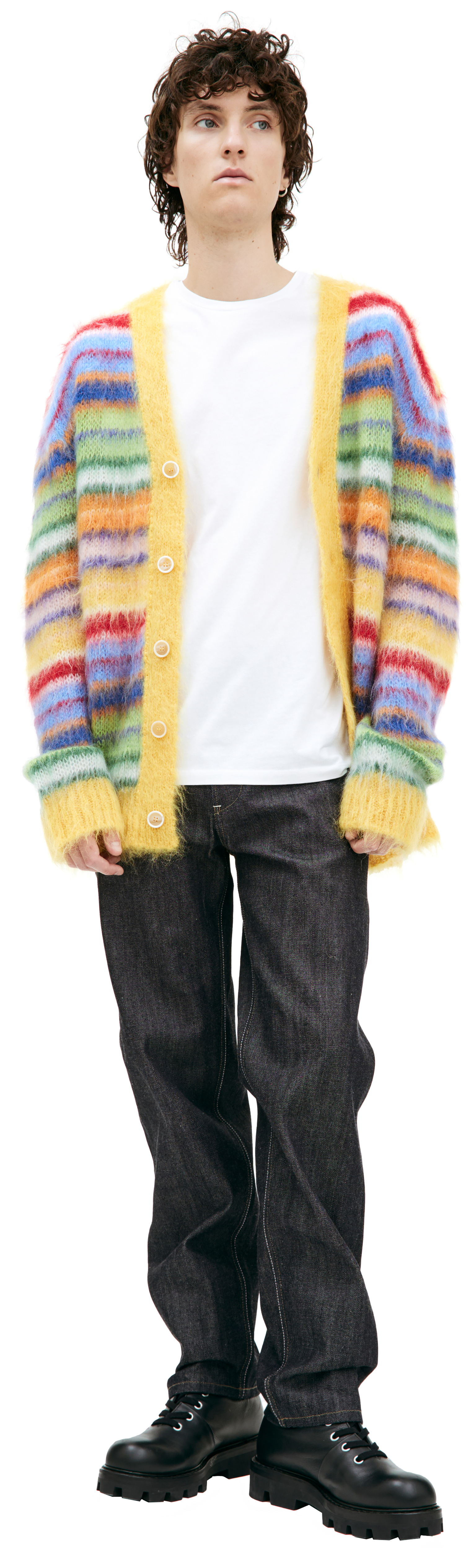 Marni Mohair striped cardigan