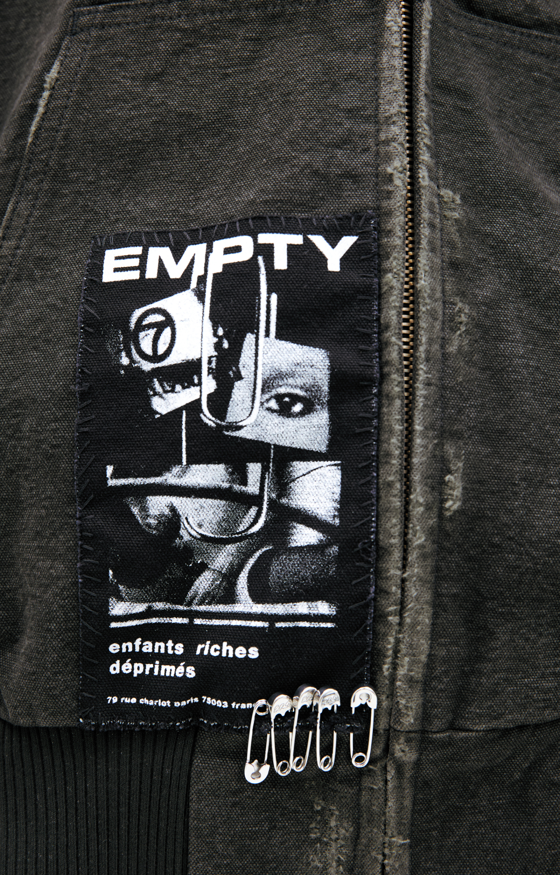 Enfants Riches Déprimés Denim jacket with patch