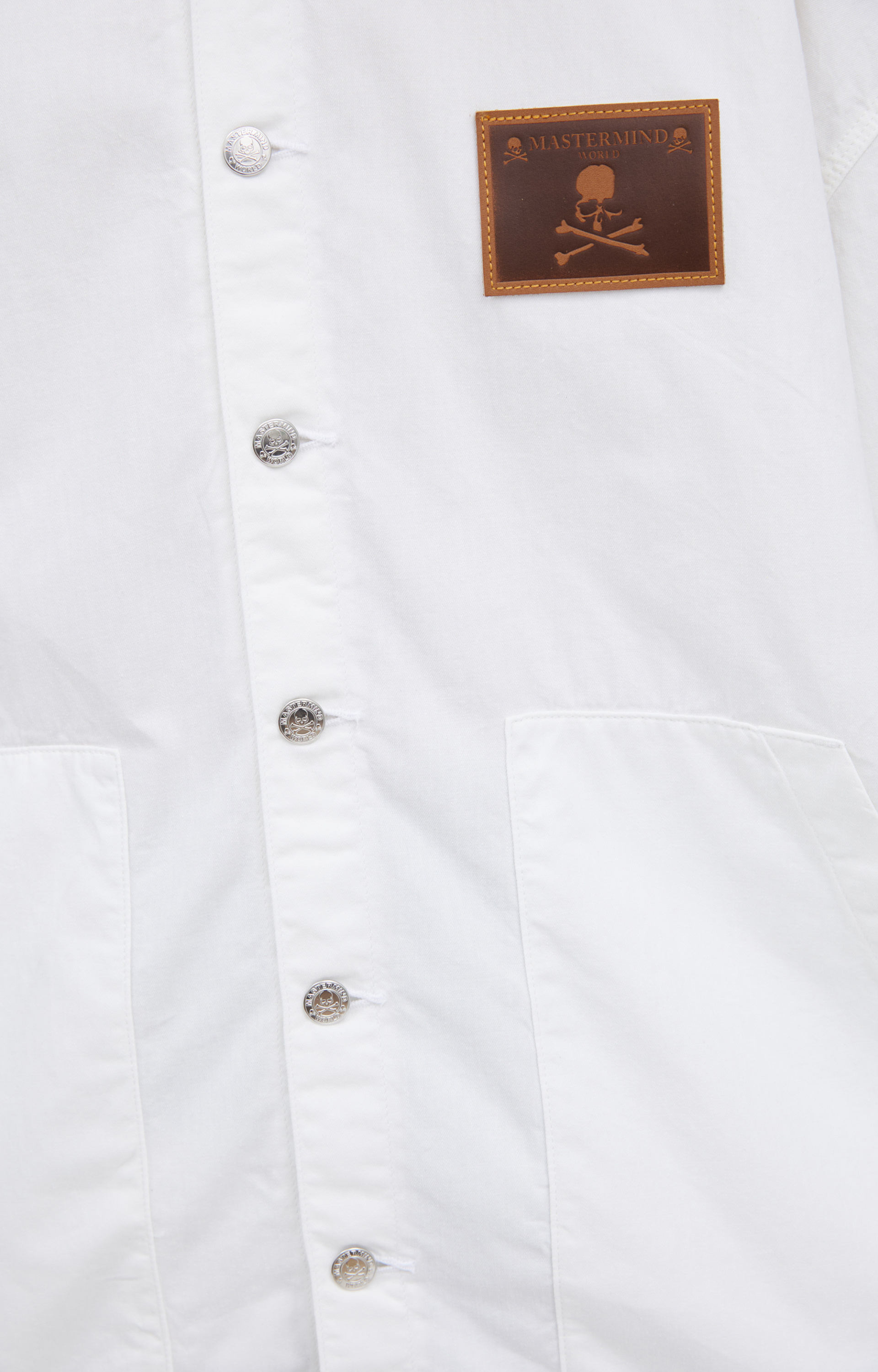 Mastermind WORLD White embroidered shirt
