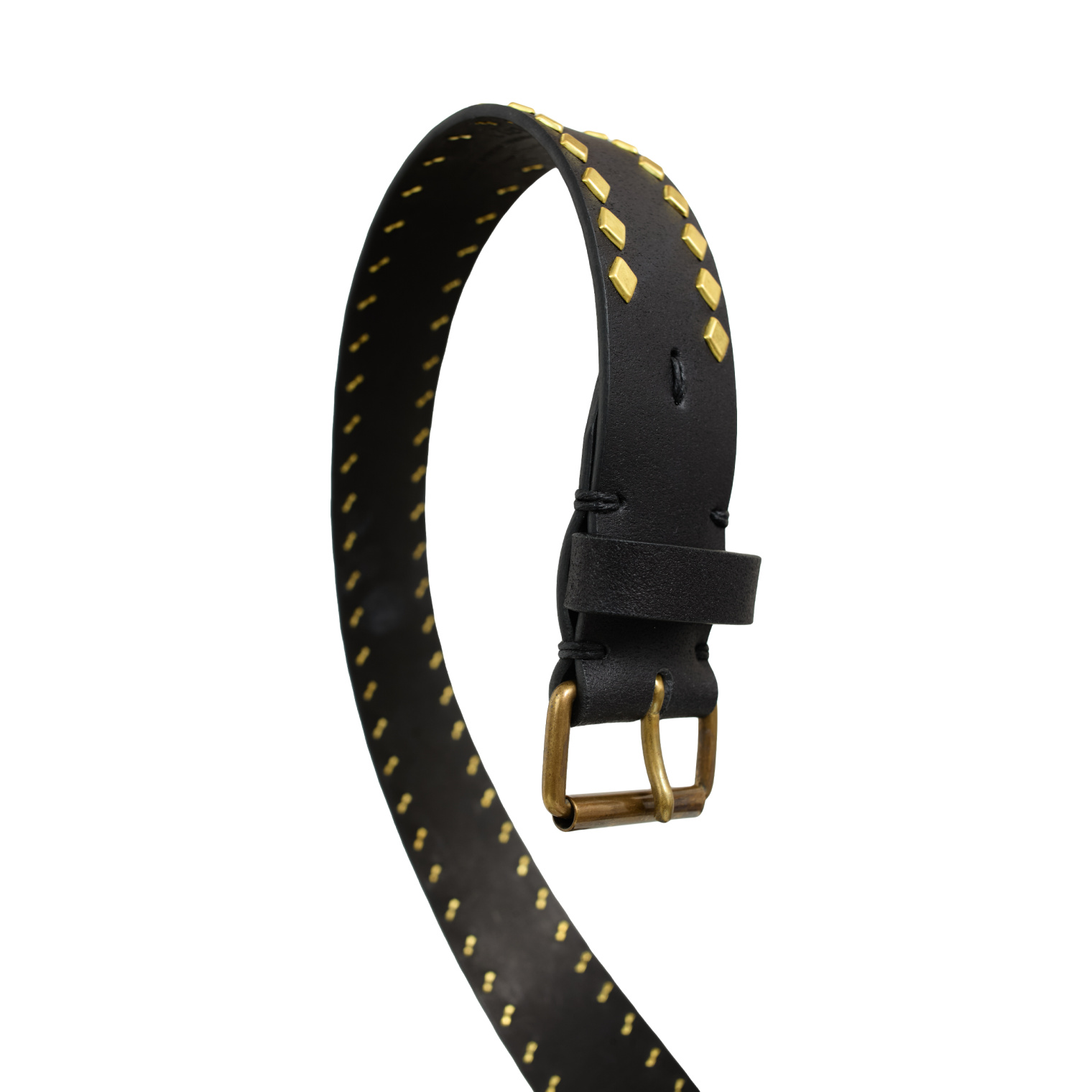 visvim Studs leather belt