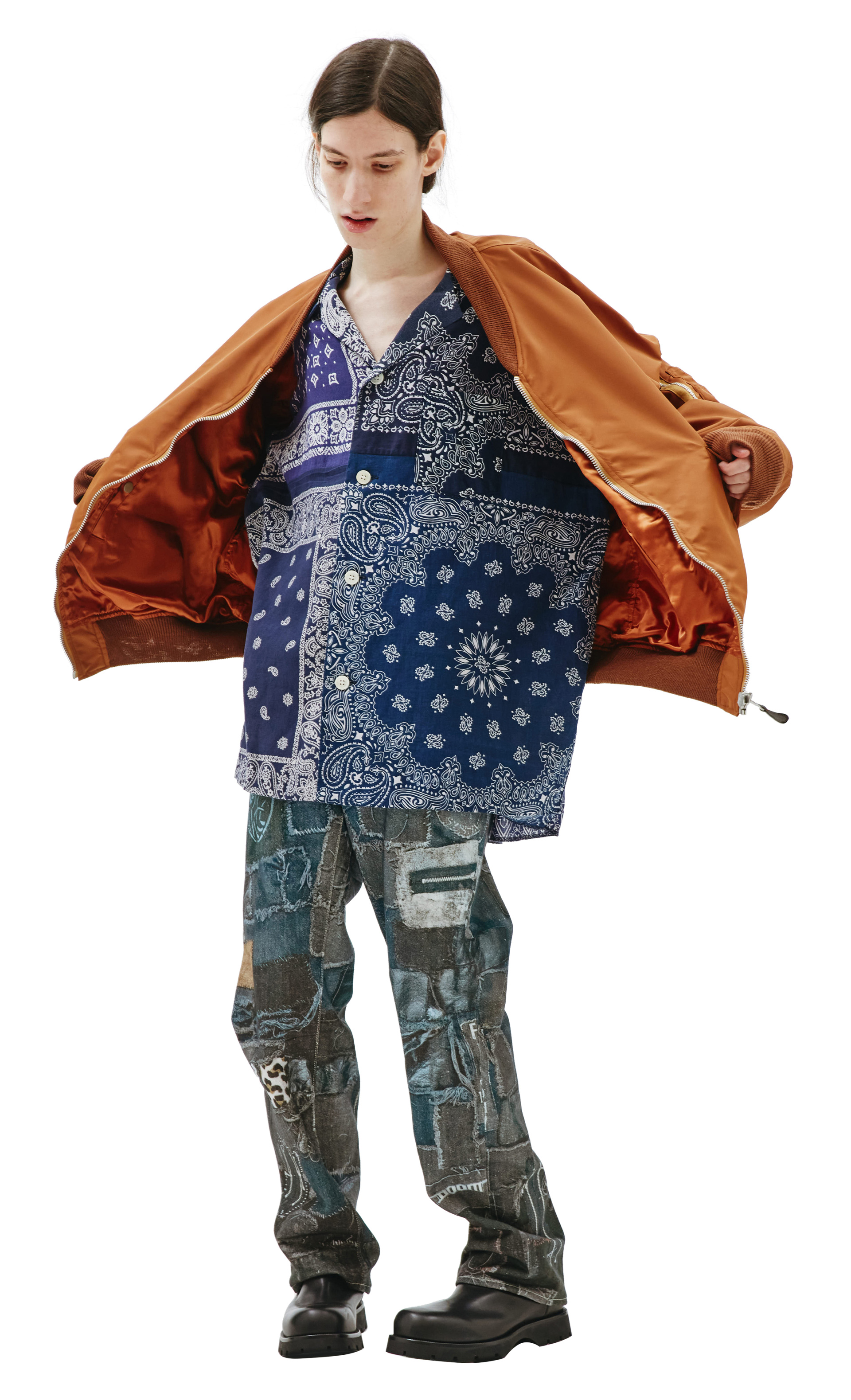 Doublet Onion Vegetable Dyed MA-1 Bomber