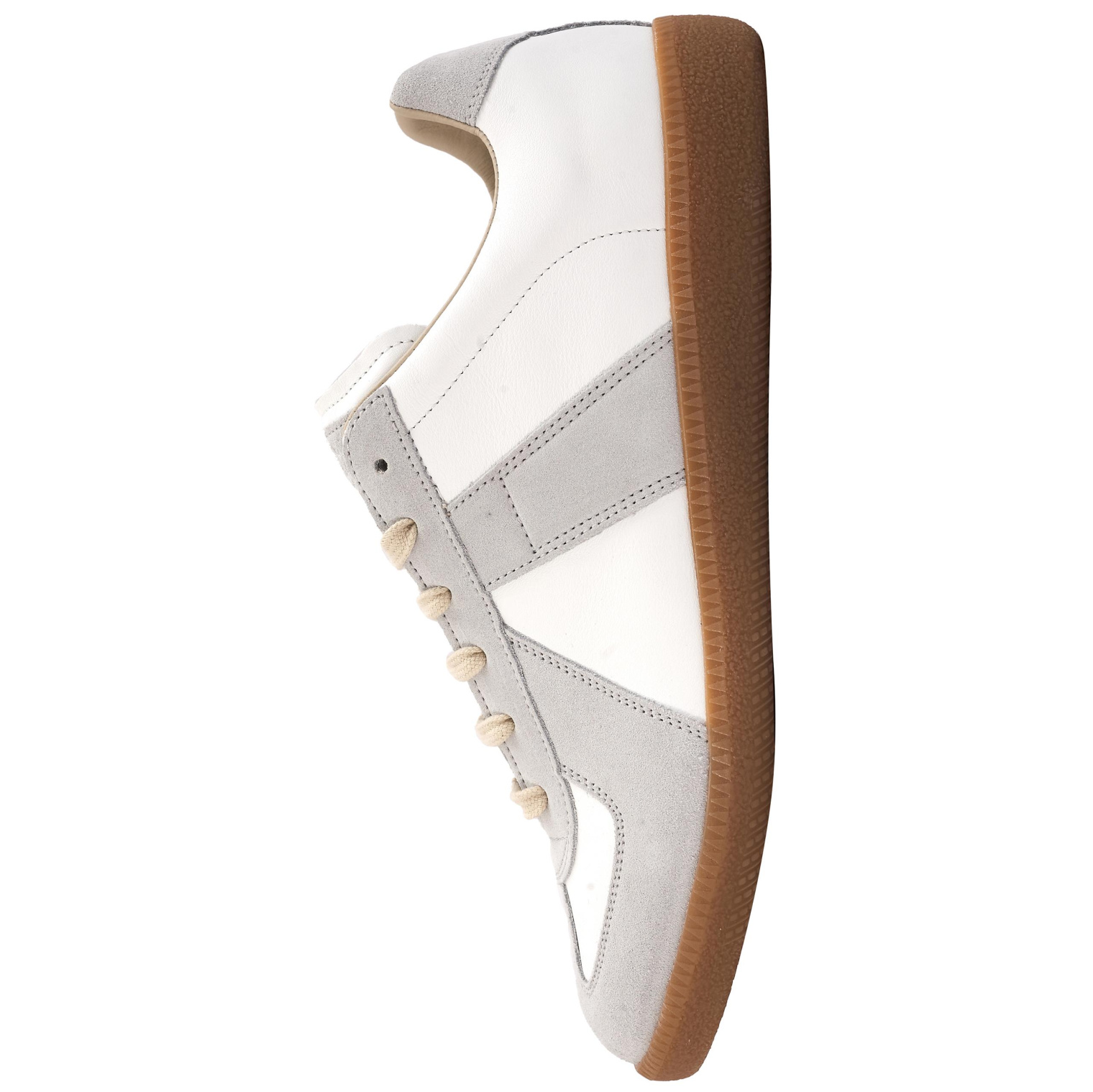 Maison Margiela White Leather & Suede Replica Sneakers