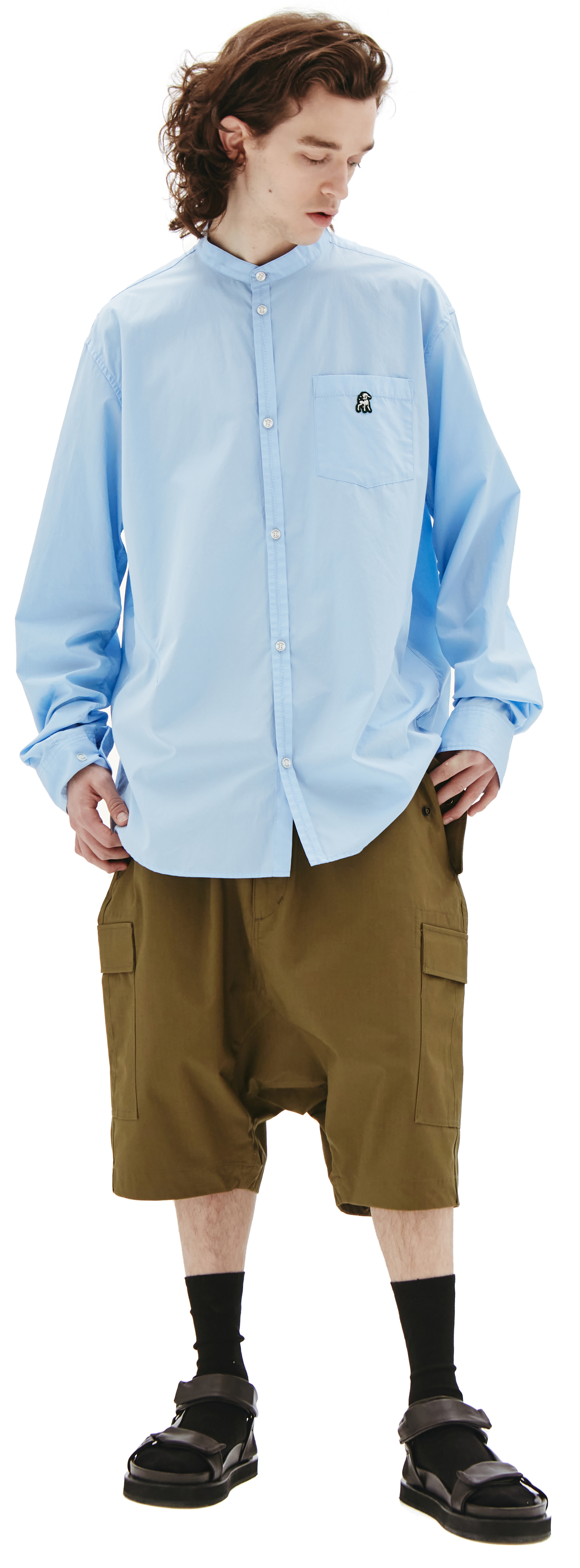 Undercover Blue Cotton shirt with graphic patch