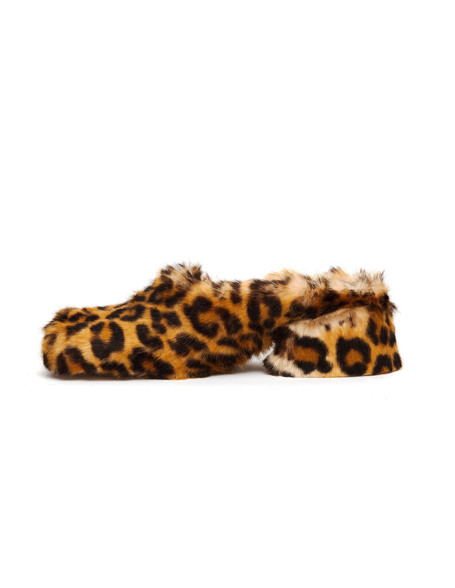 Maison Margiela Leopard Faux Fur Sandals