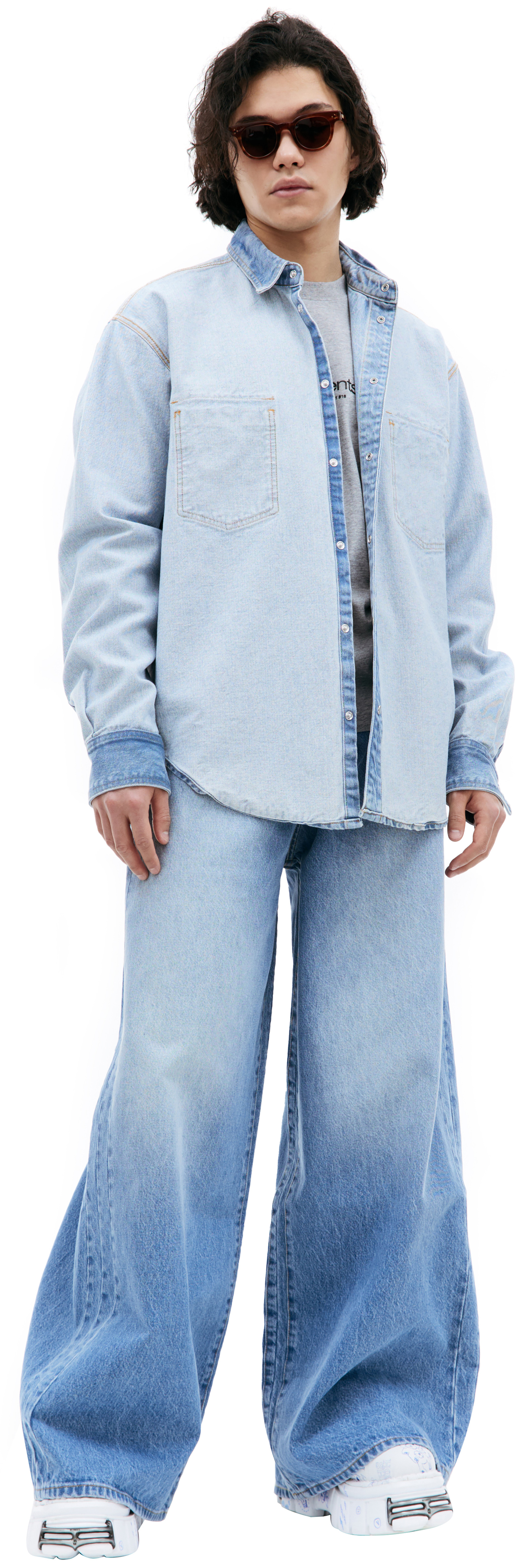 VETEMENTS Inside-out denim shirt