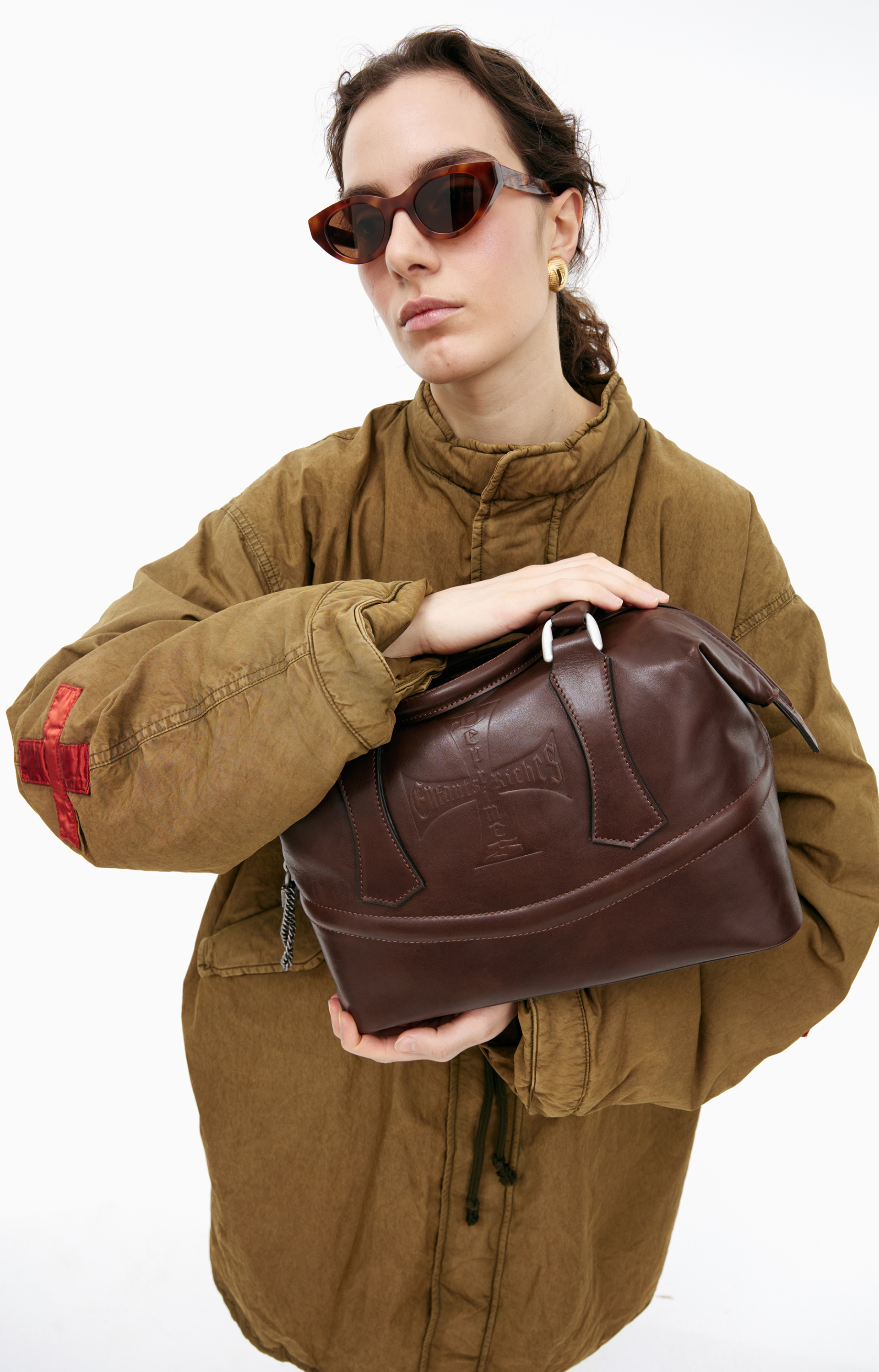 Enfants Riches Déprimés Jacket with crosses on the sleeves