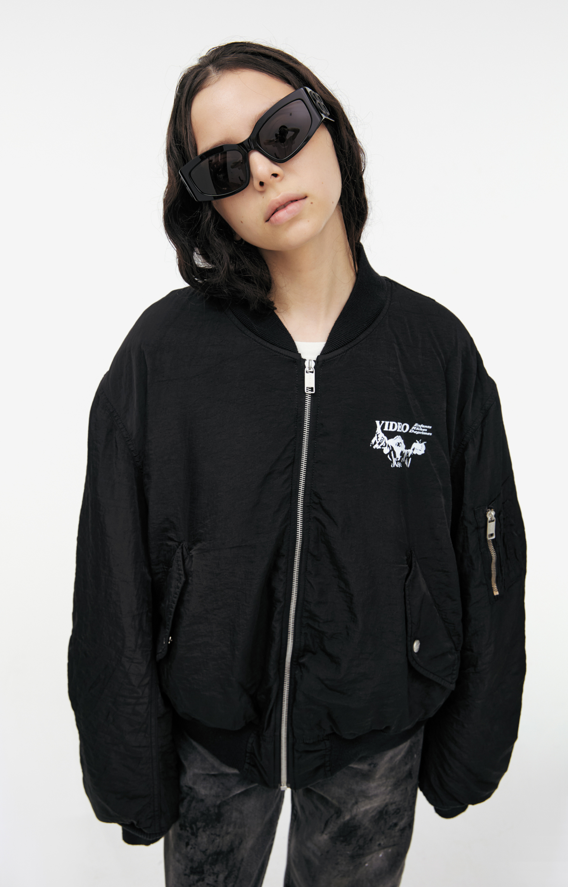 Enfants Riches Déprimés Black zippered bomber