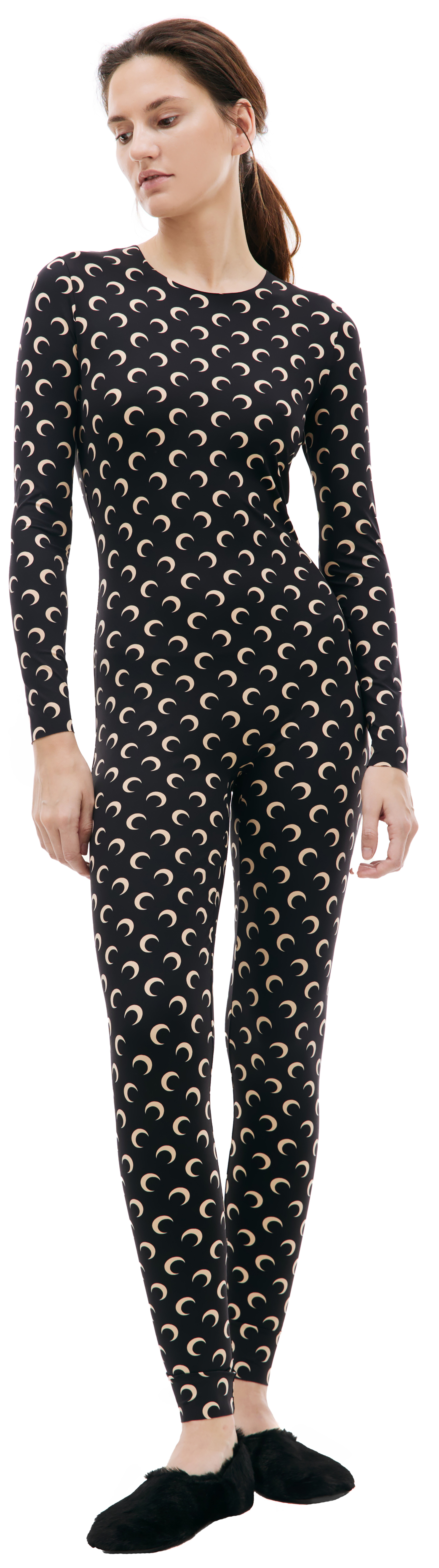 MARINE SERRE Moon all over logo jumpsuit
