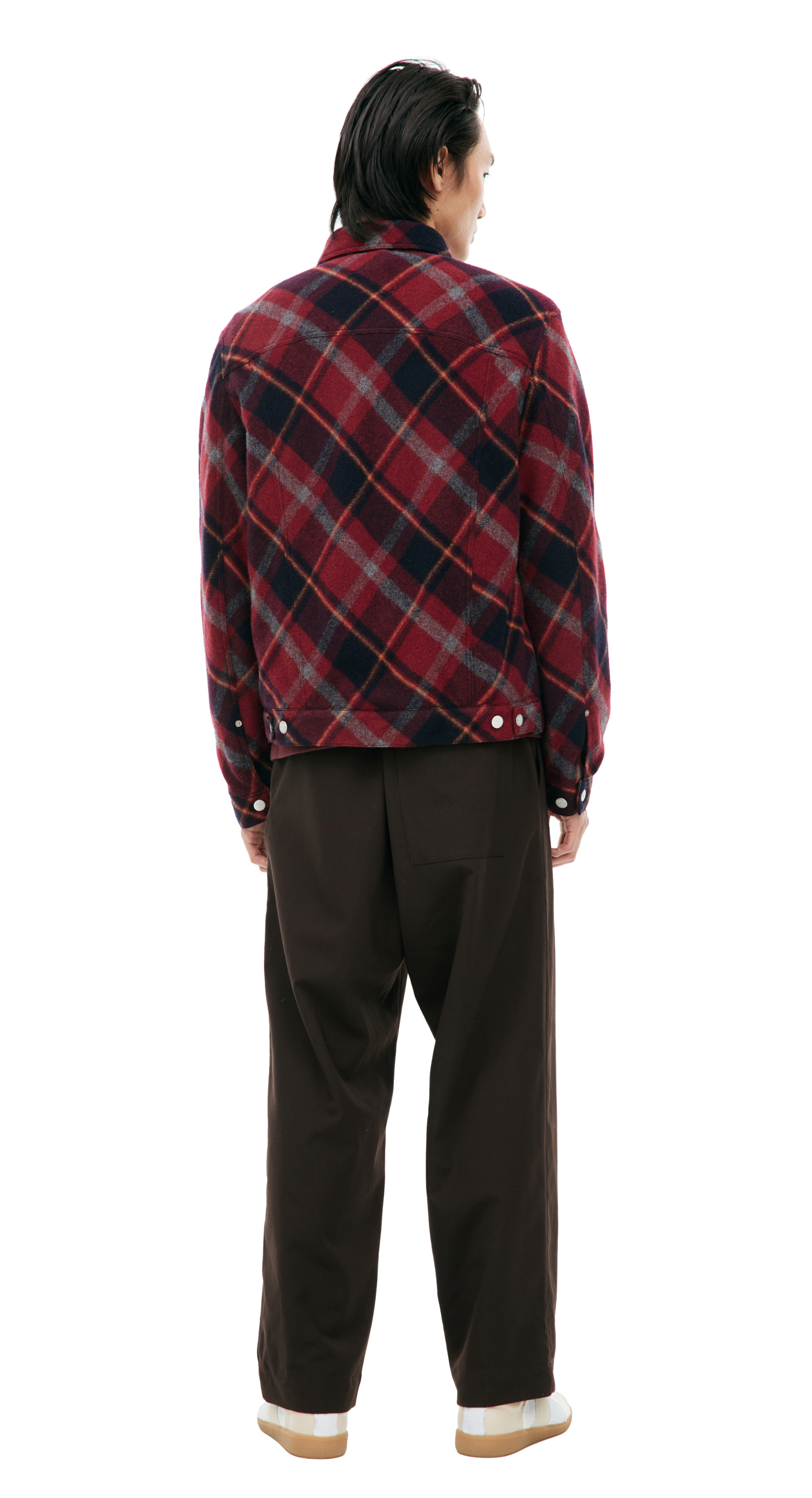 Undercover Plaid jacket with patch pockets