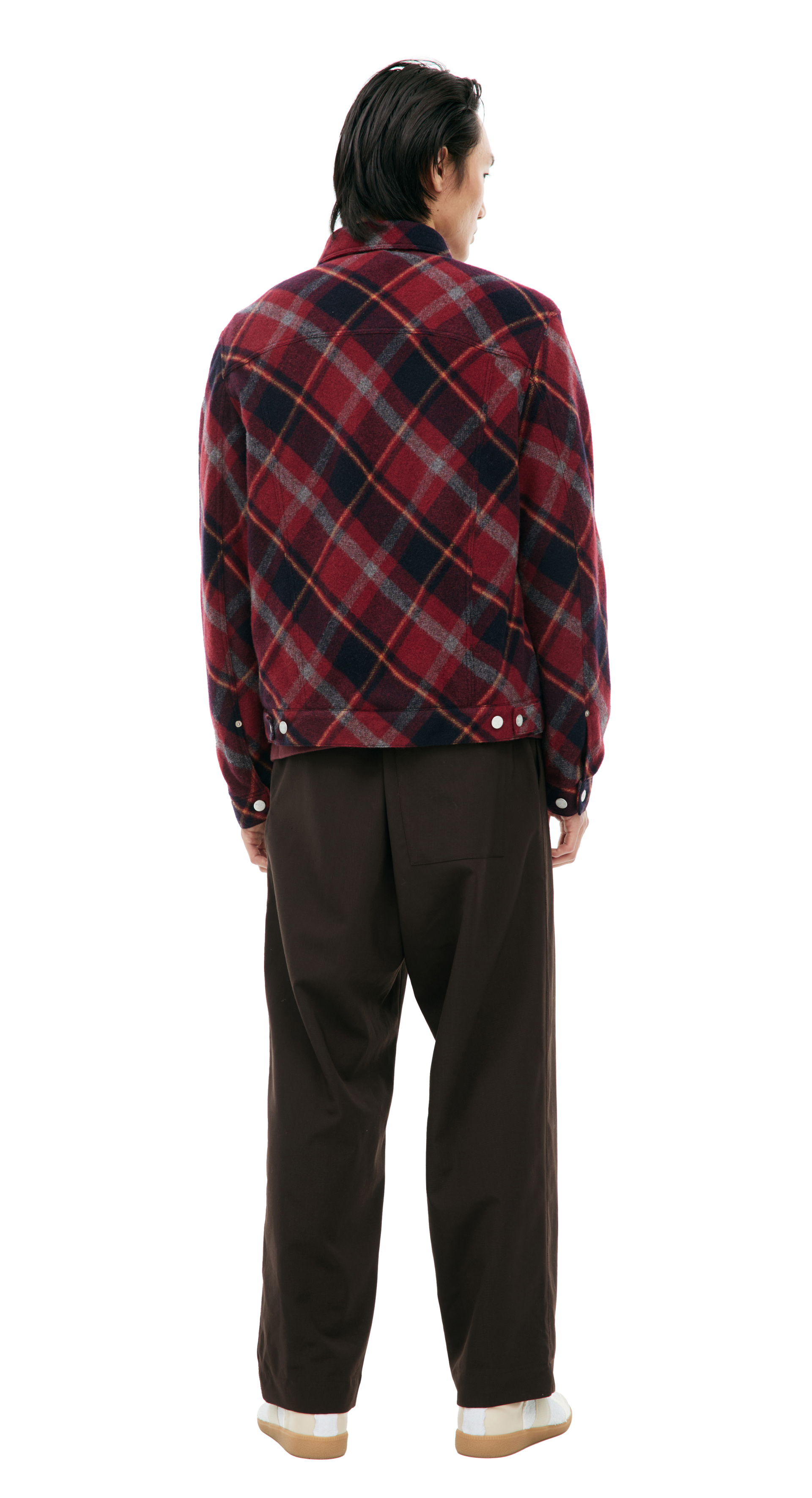 Undercover Plaid jacket with patch pockets
