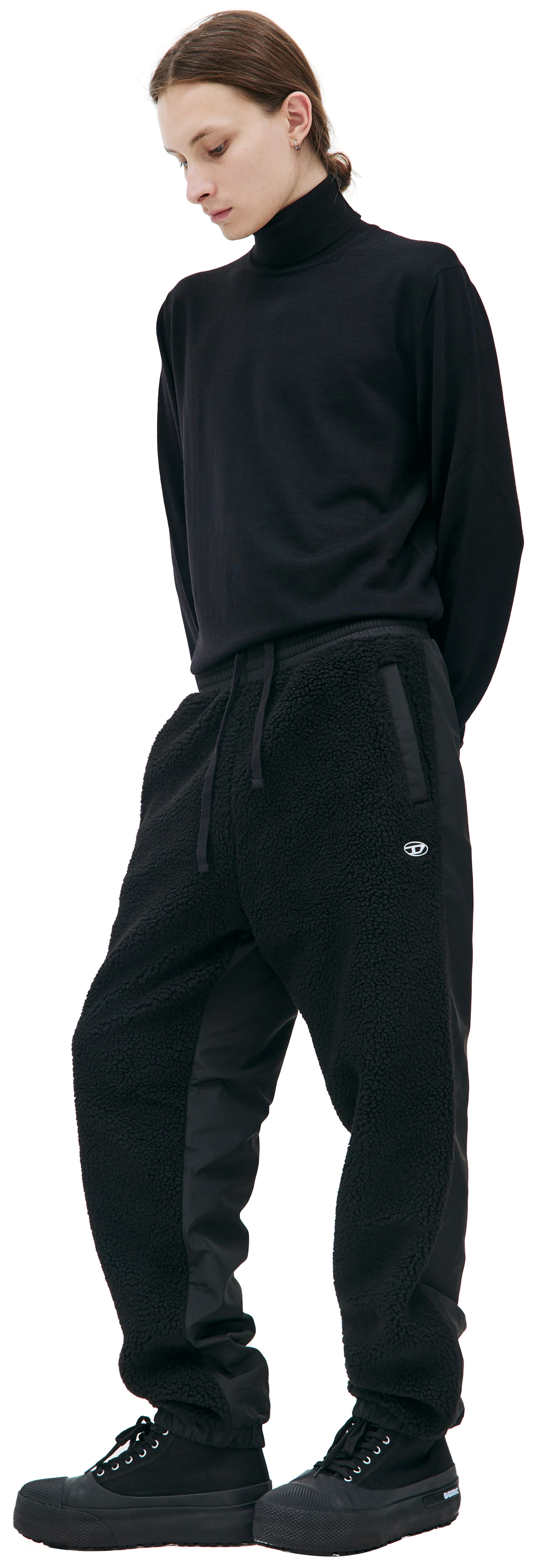 Diesel Black combined sweatpants