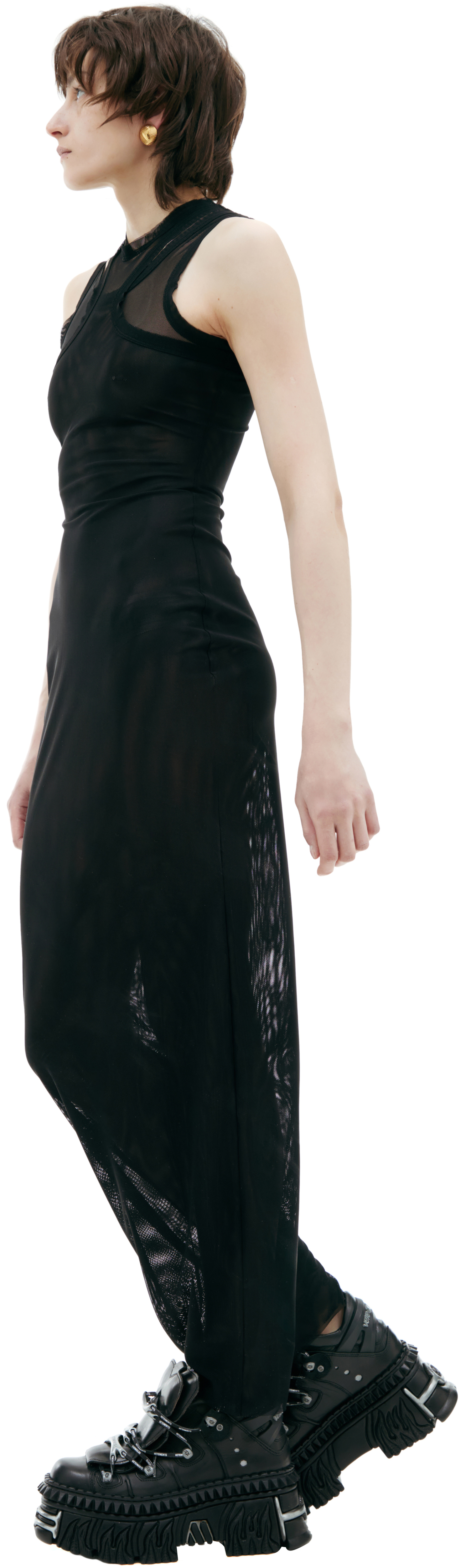 VETEMENTS Semi-transparent maxi dress