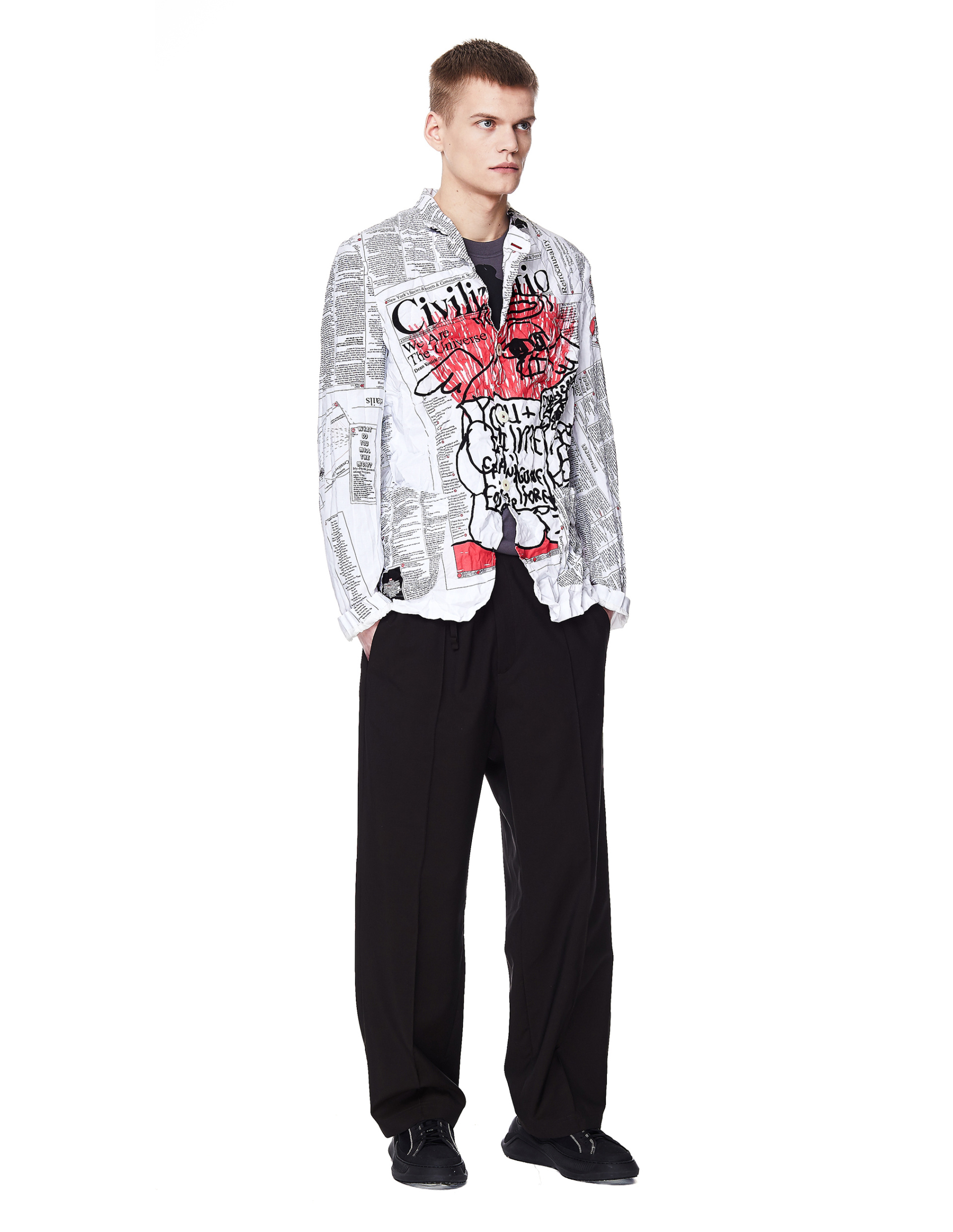 Junya Watanabe White Printed Jacket