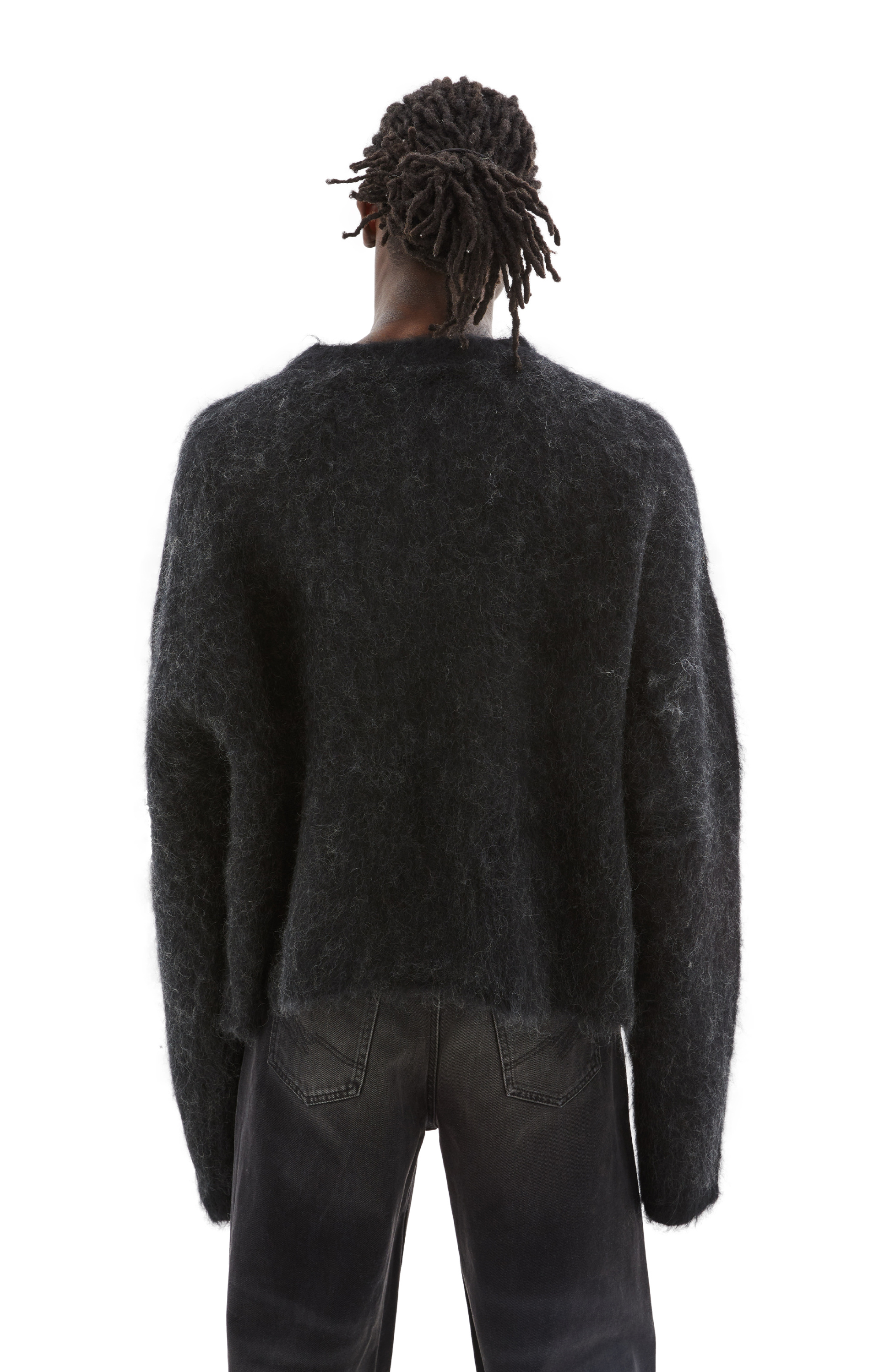 Martine Rose Black mohair sweater