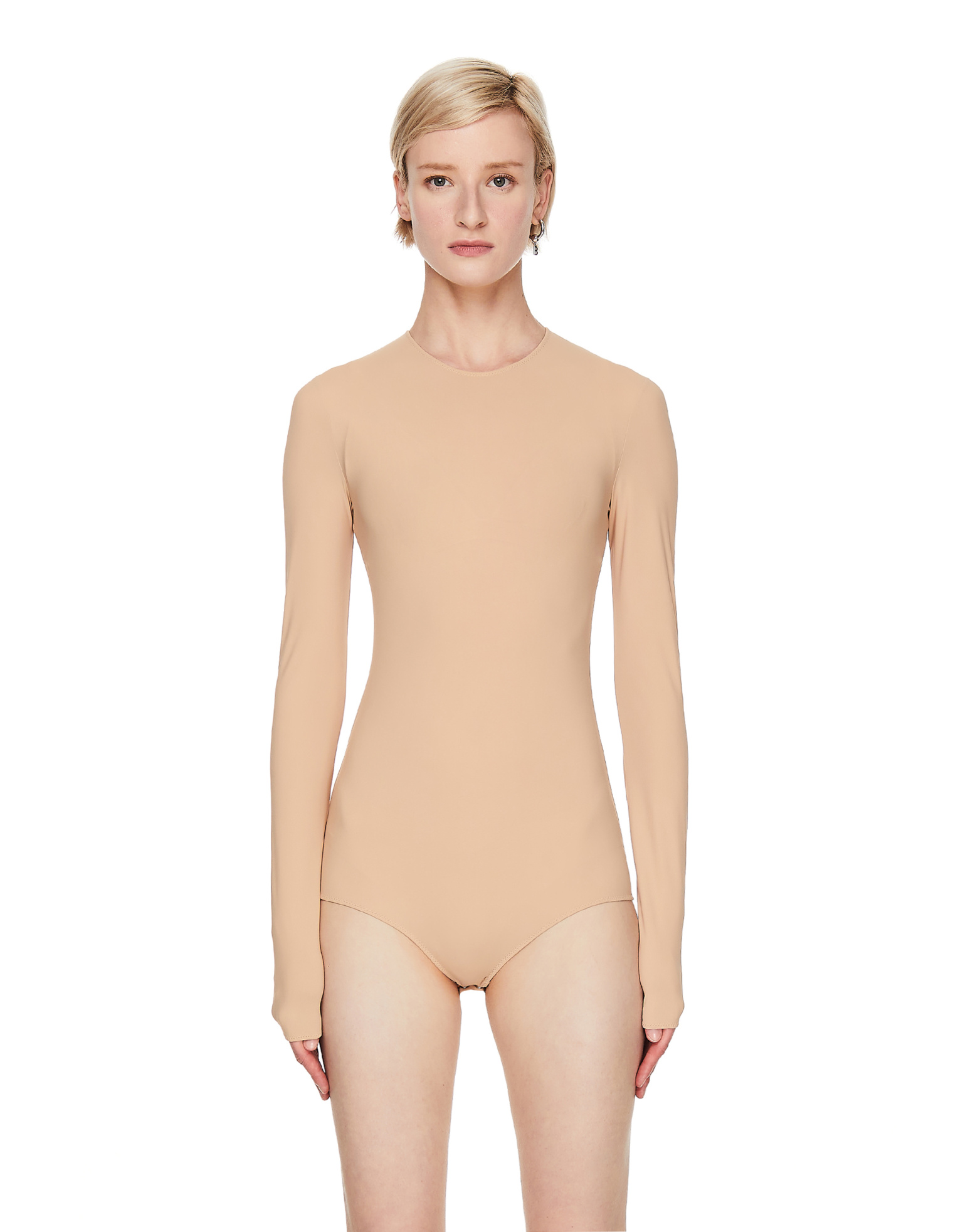 Maison Margiela Beige Long Sleeve Bodysuit