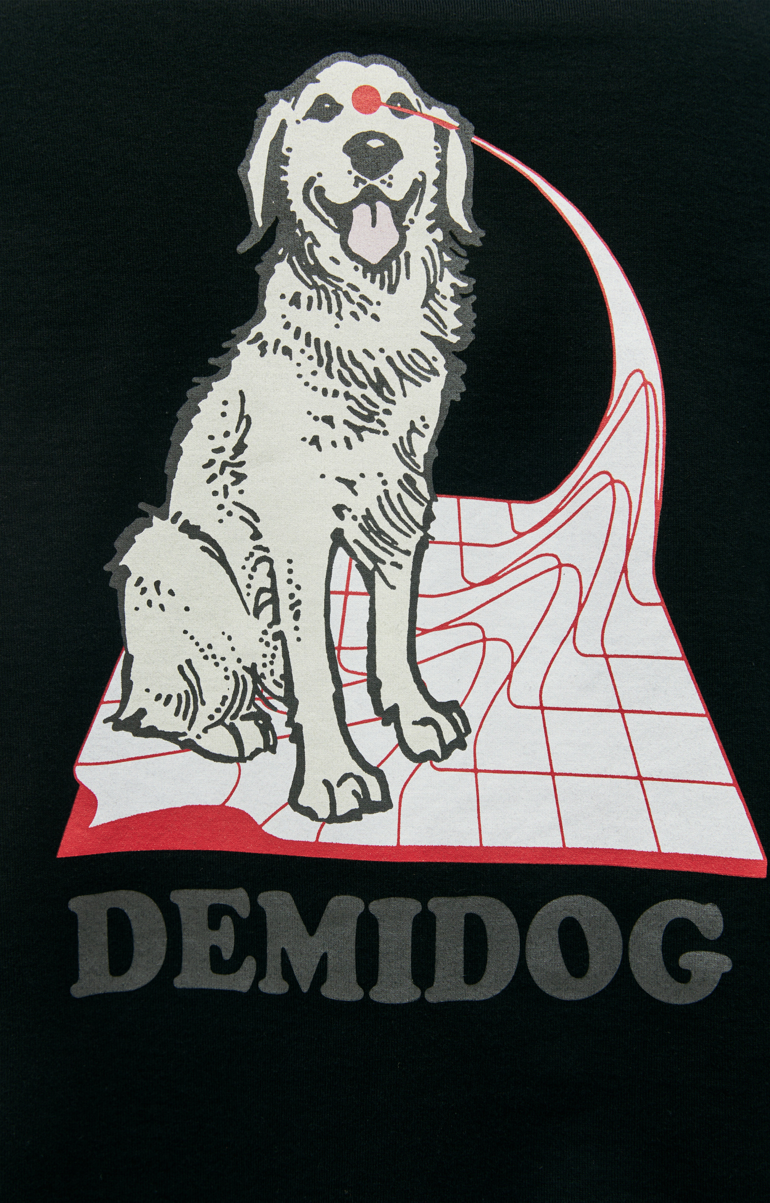 Undercover Черная футболка с принтом Demidog