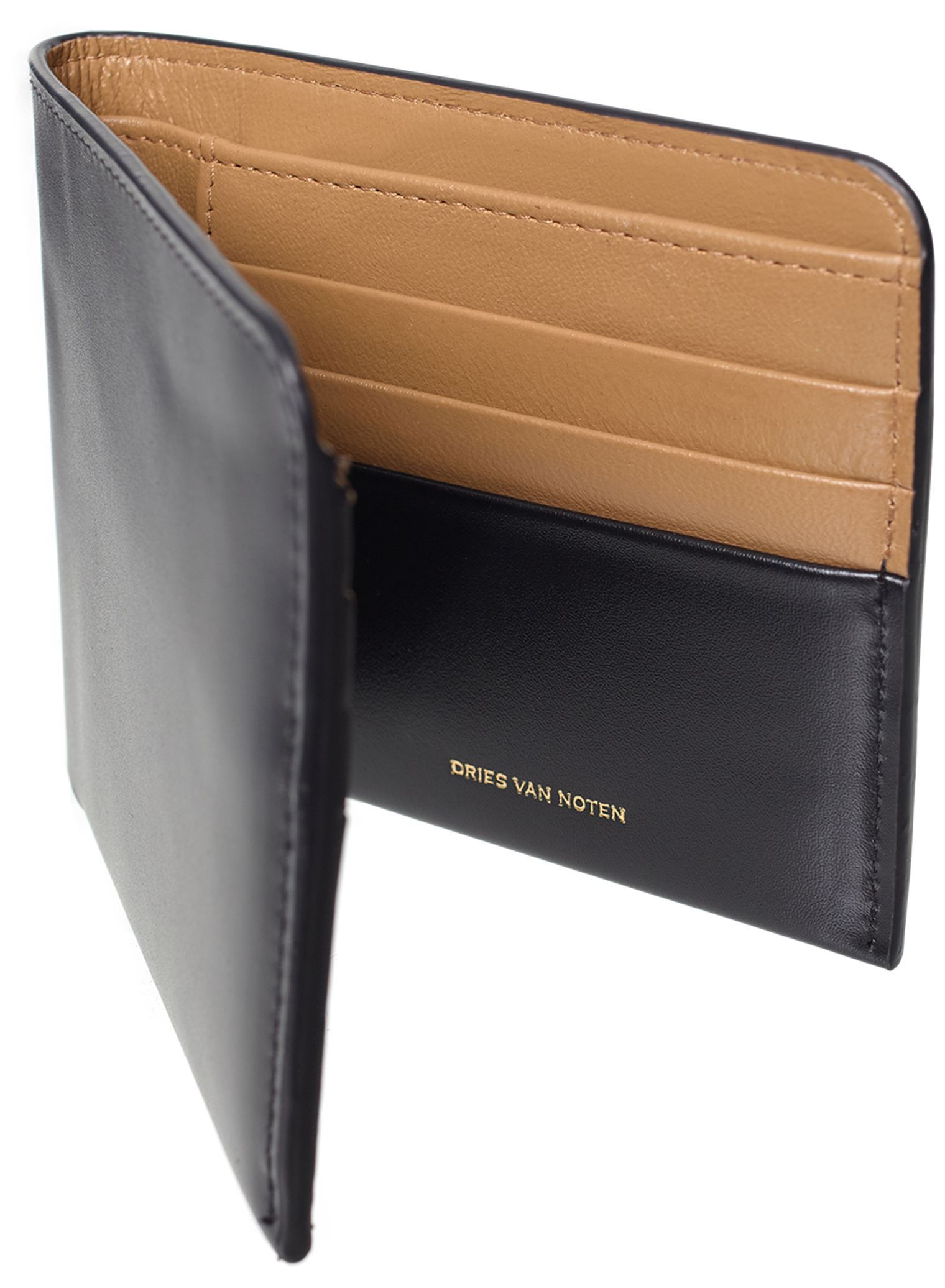 Dries Van Noten Black leather wallet