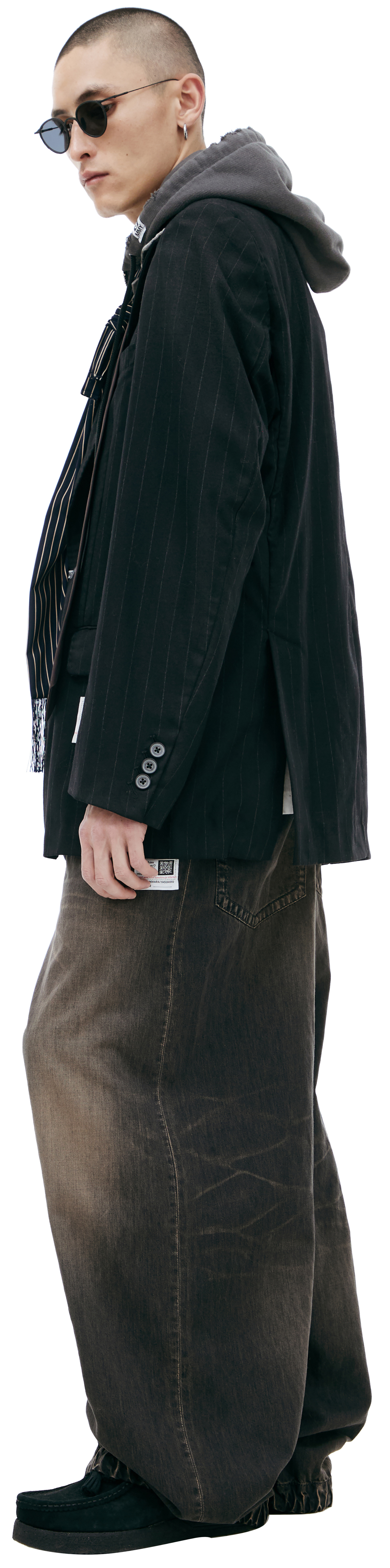 Maison Mihara Yasuhiro Layered hooded jacket