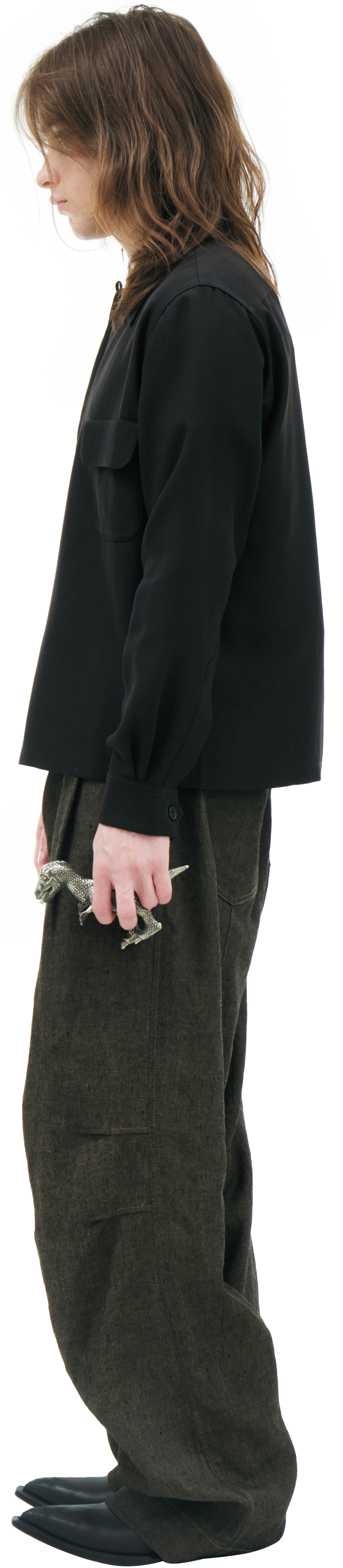 Enfants Riches Déprimés Shirt with a diagonal zipper