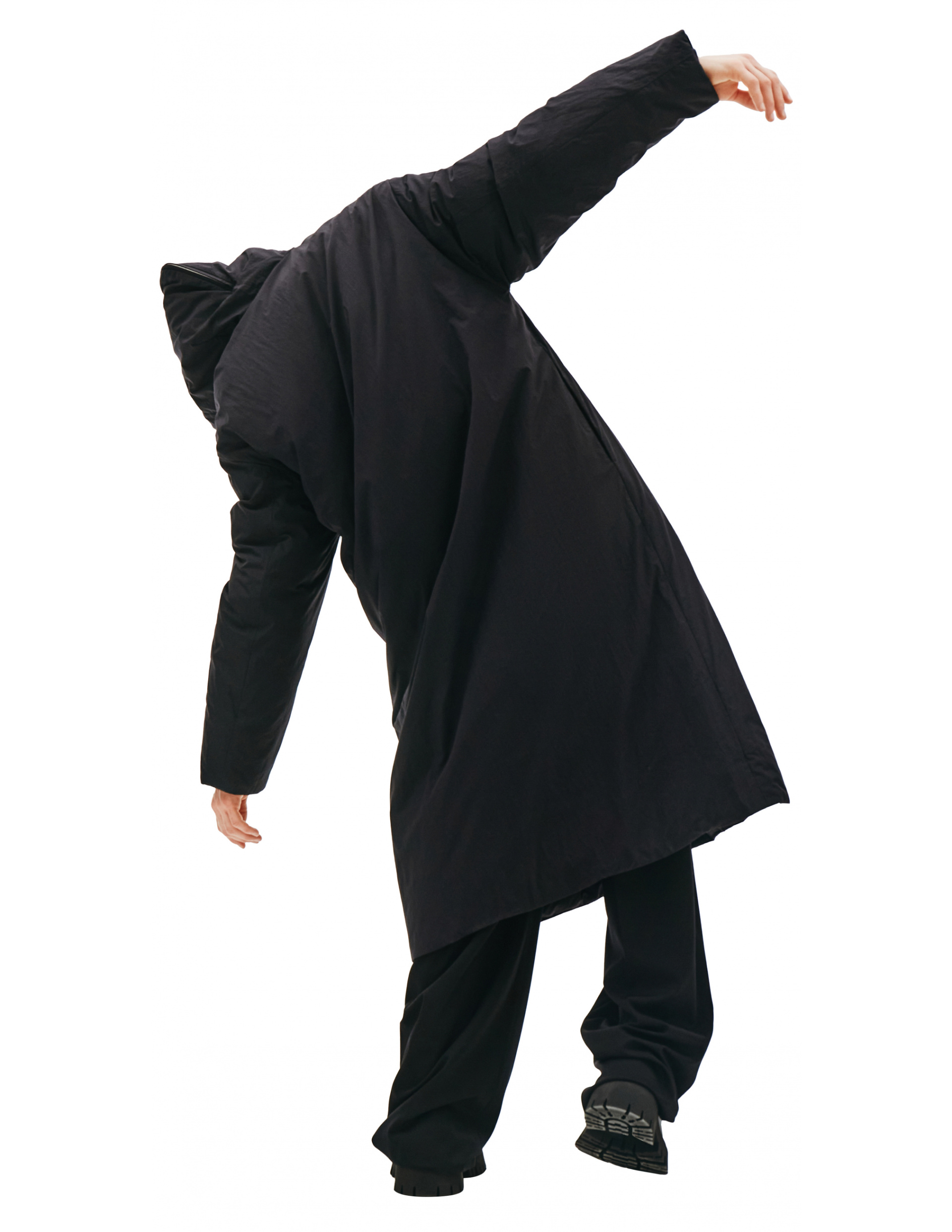 Jil Sander Black Hooded Parka