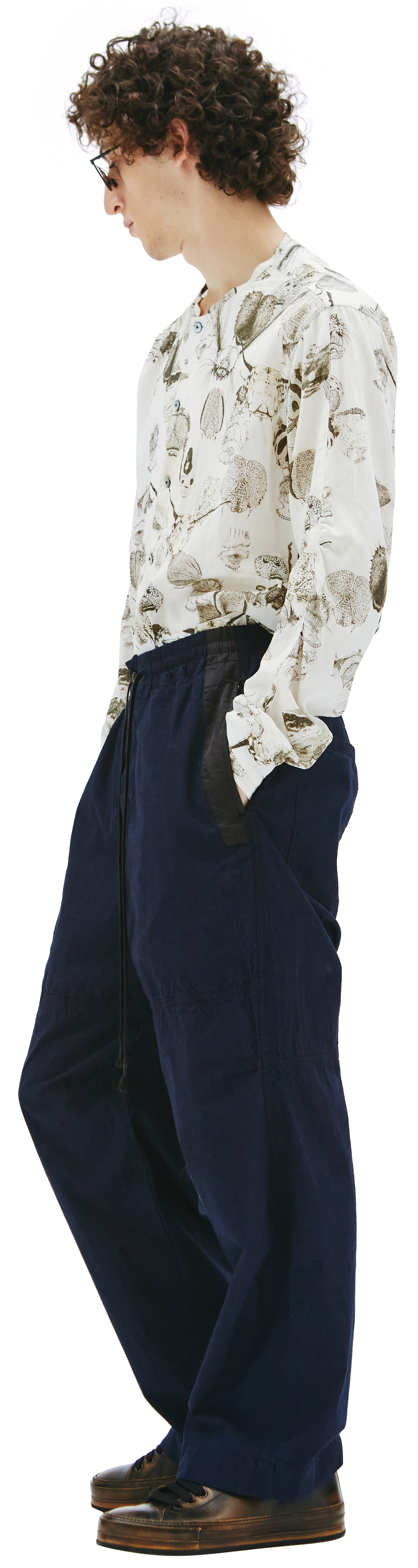 The Viridi-Anne Cotton wide trousers