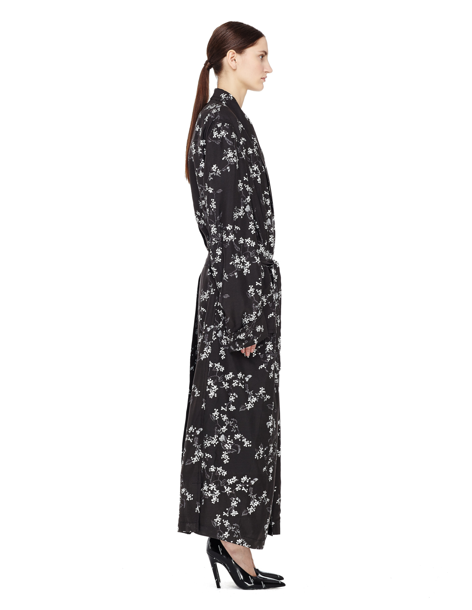Ann Demeulemeester Плащ-халат с цветами