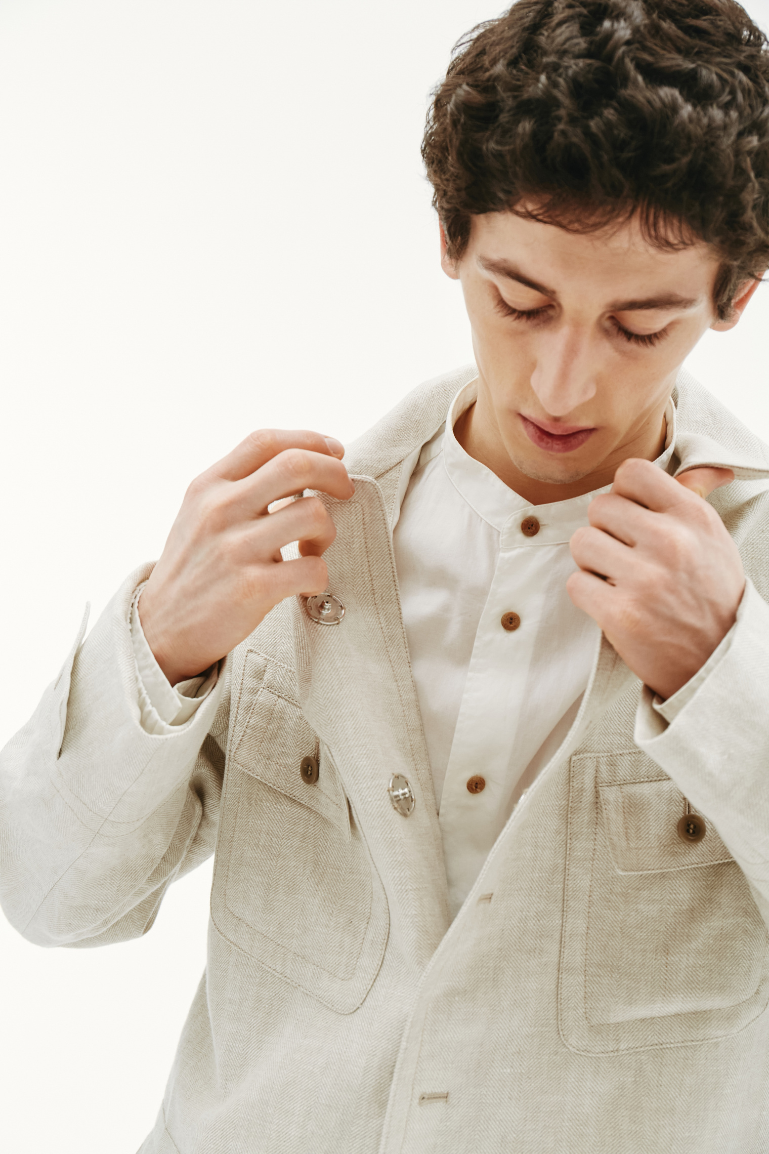 Maison Margiela Linen Jacket With Pockets