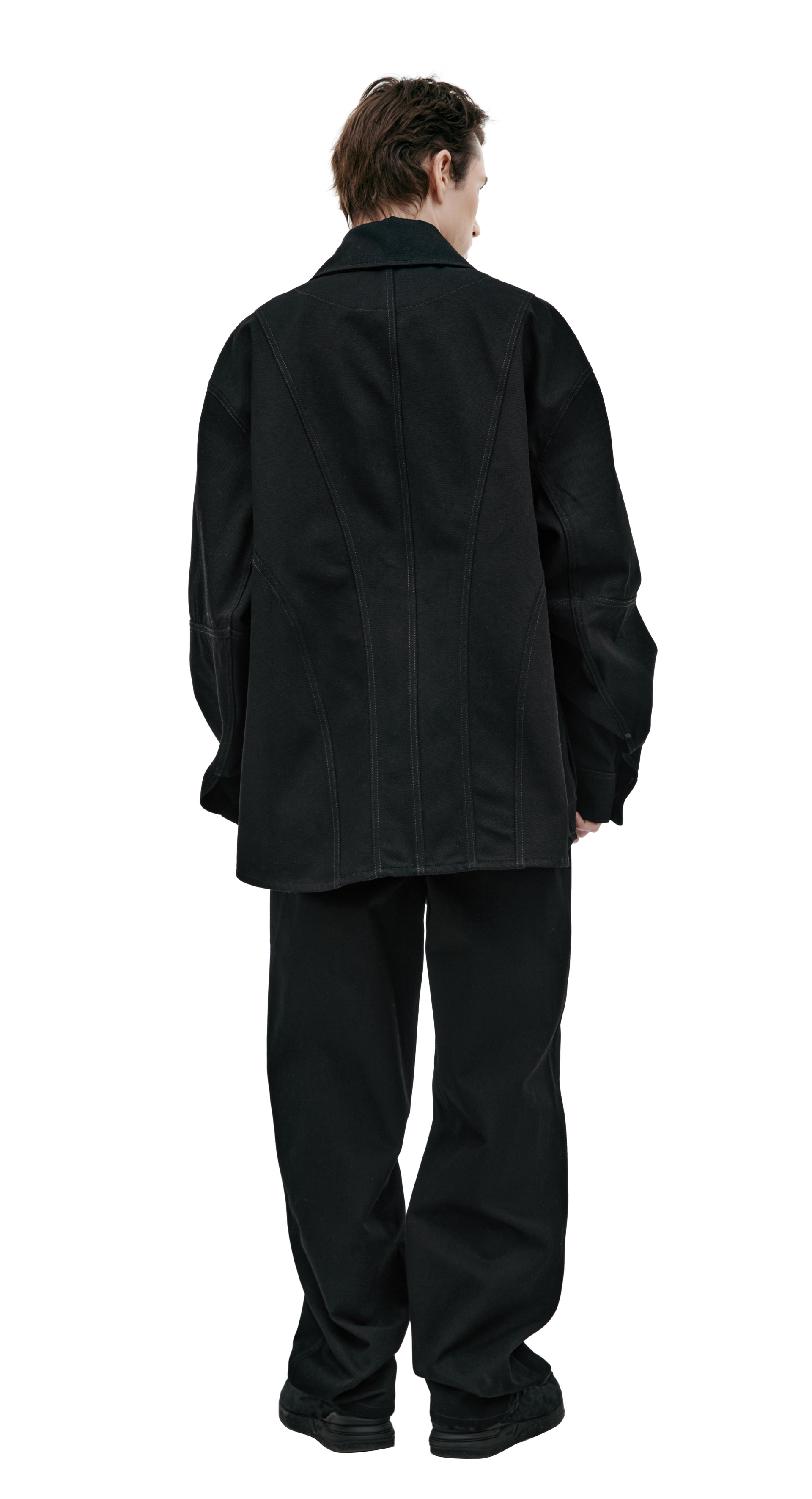 LOUIS GABRIEL NOUCHI Denim jacket with shaped seams