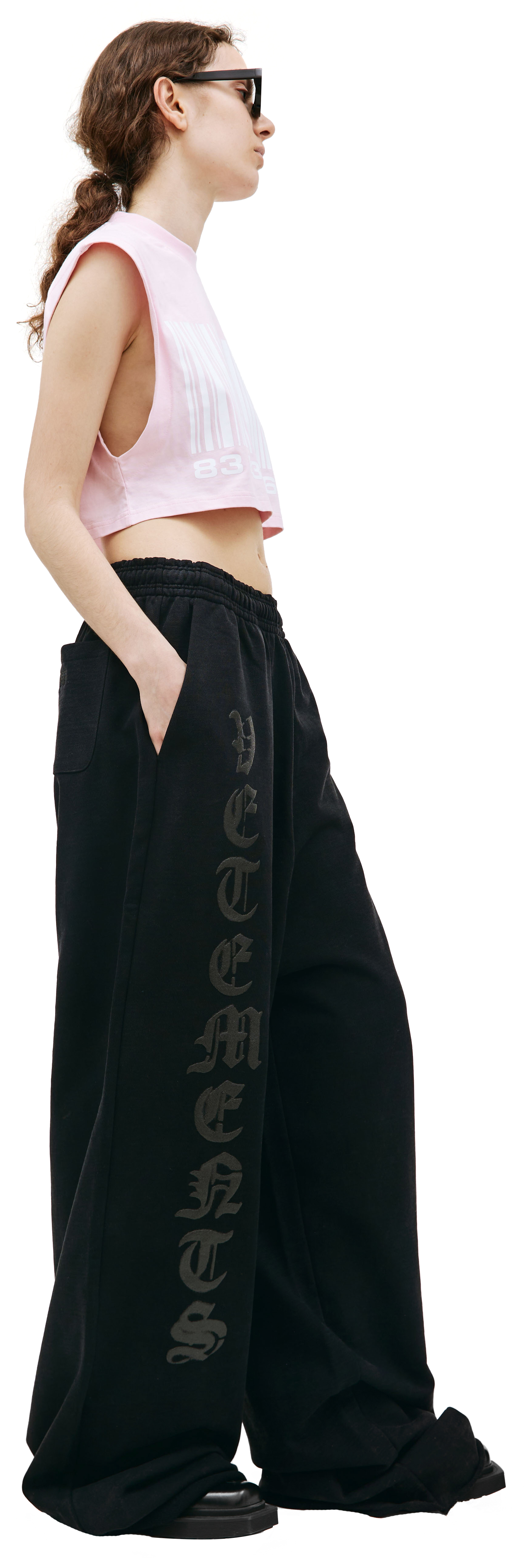 VETEMENTS Anarchy printed sweatpants
