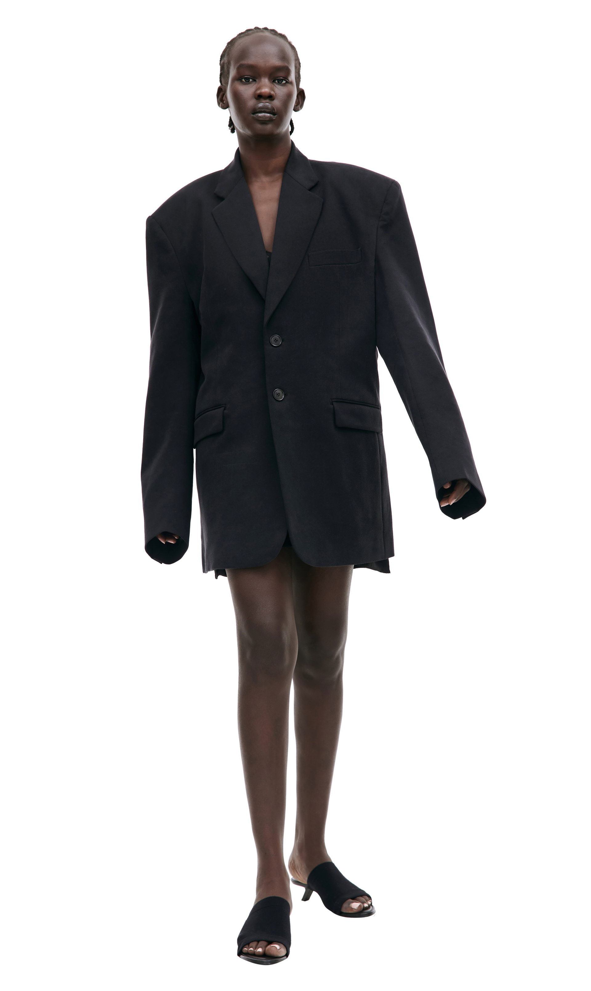 VETEMENTS Black oversized jacket