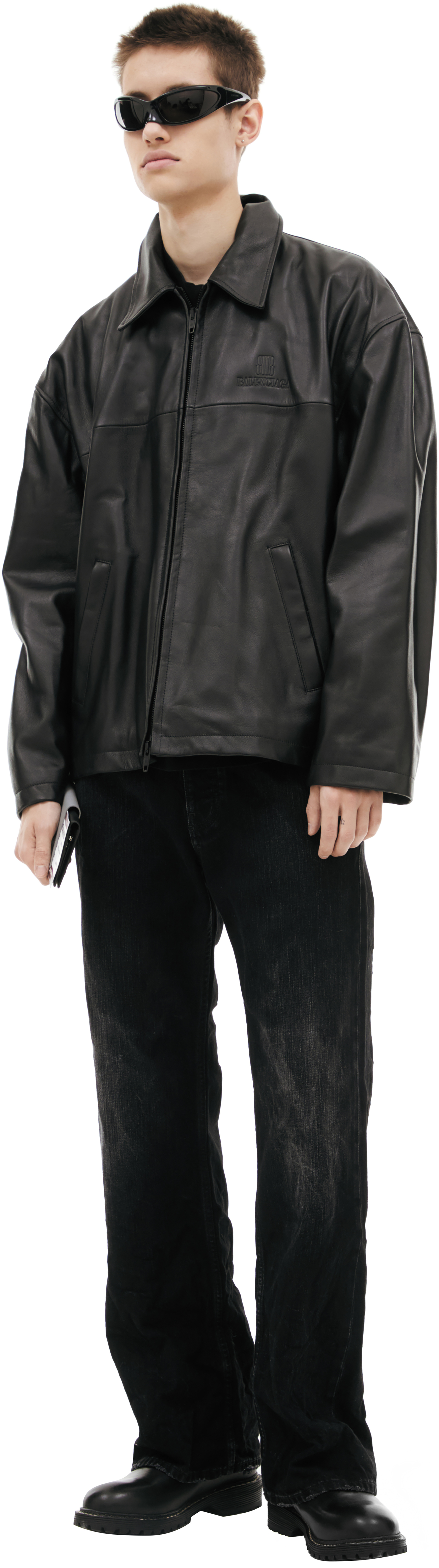Balenciaga Black leather jacket