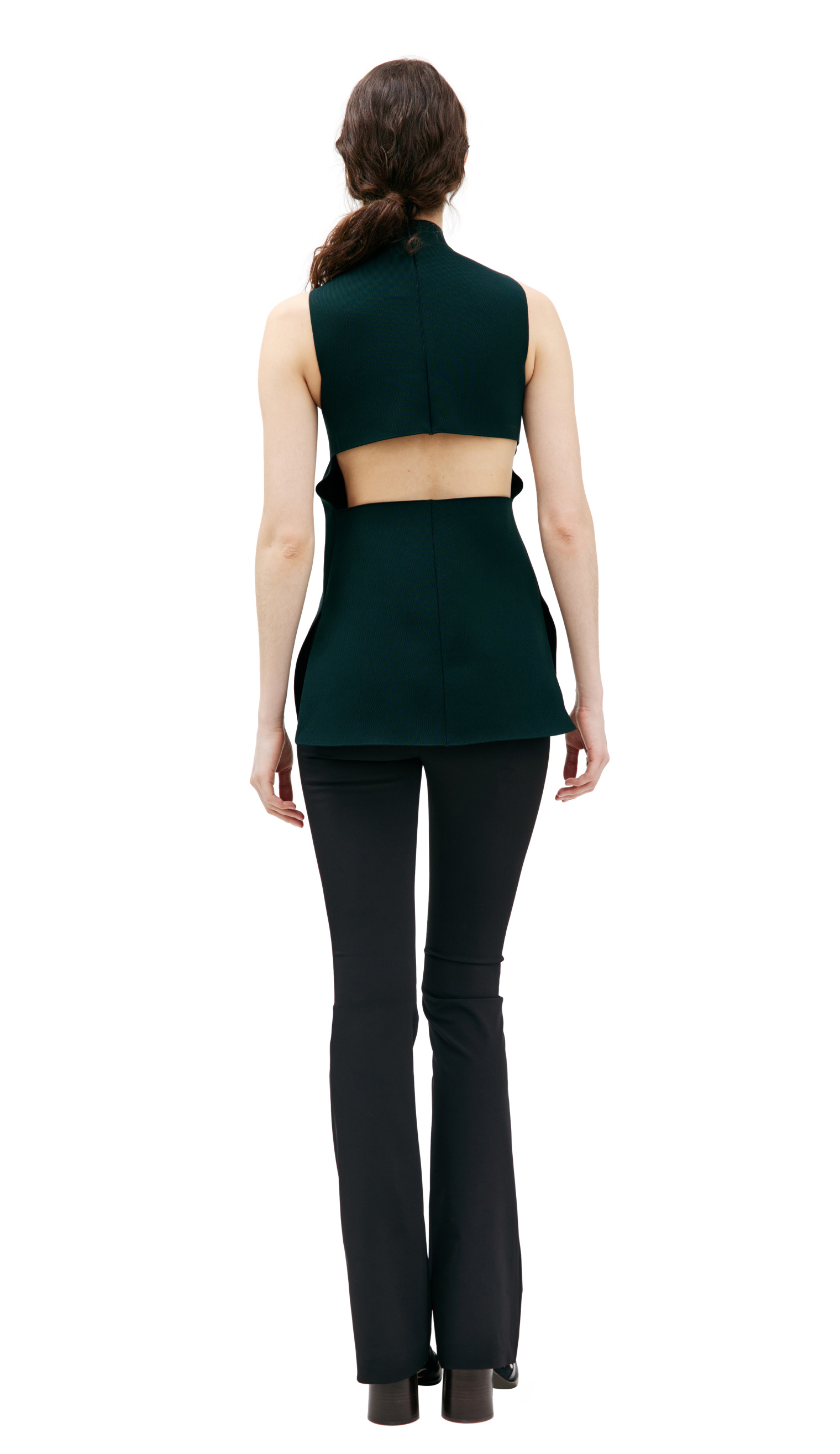Marni Green Sequin Embroidered Top
