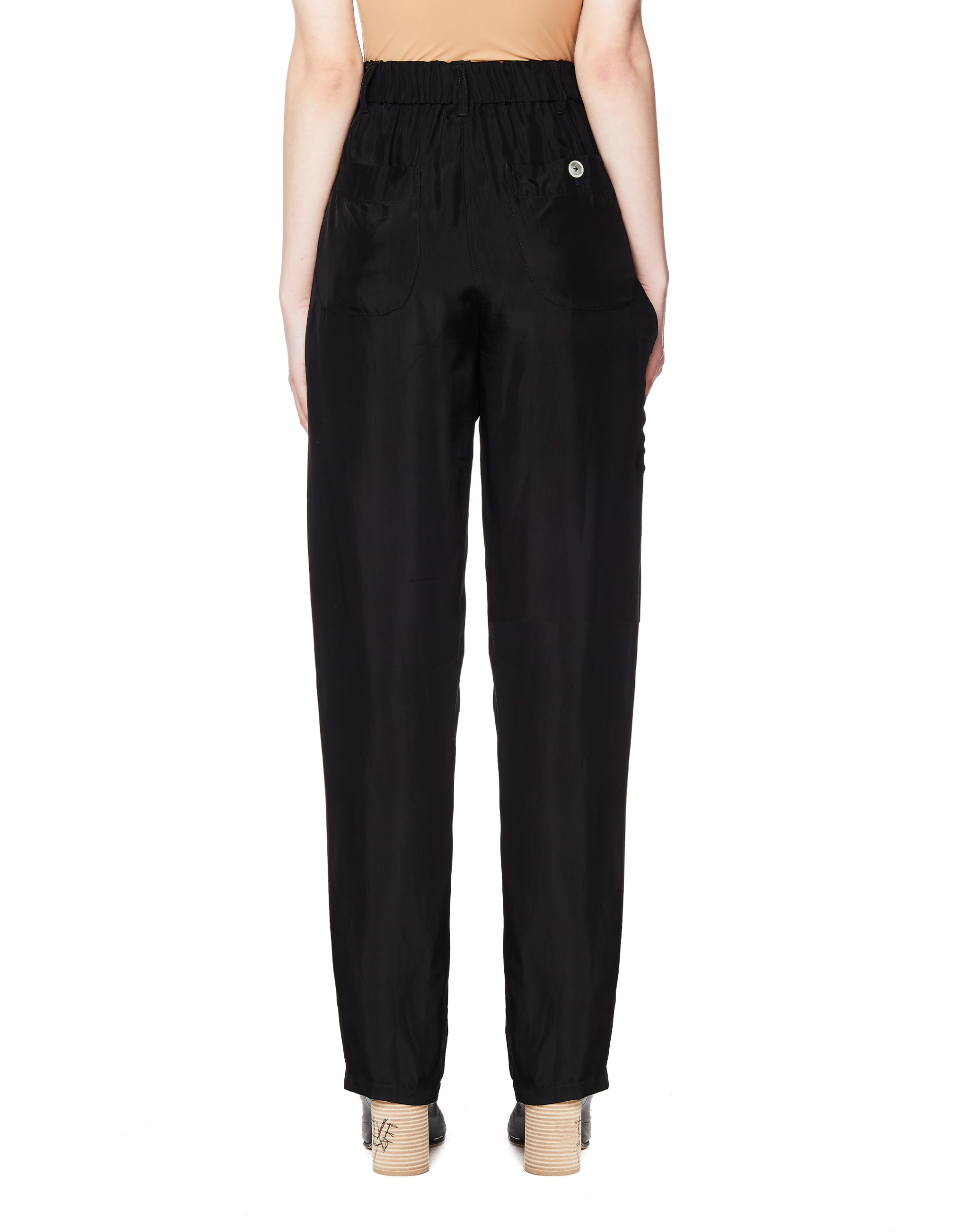 Ann Demeulemeester Black Viscose Trousers