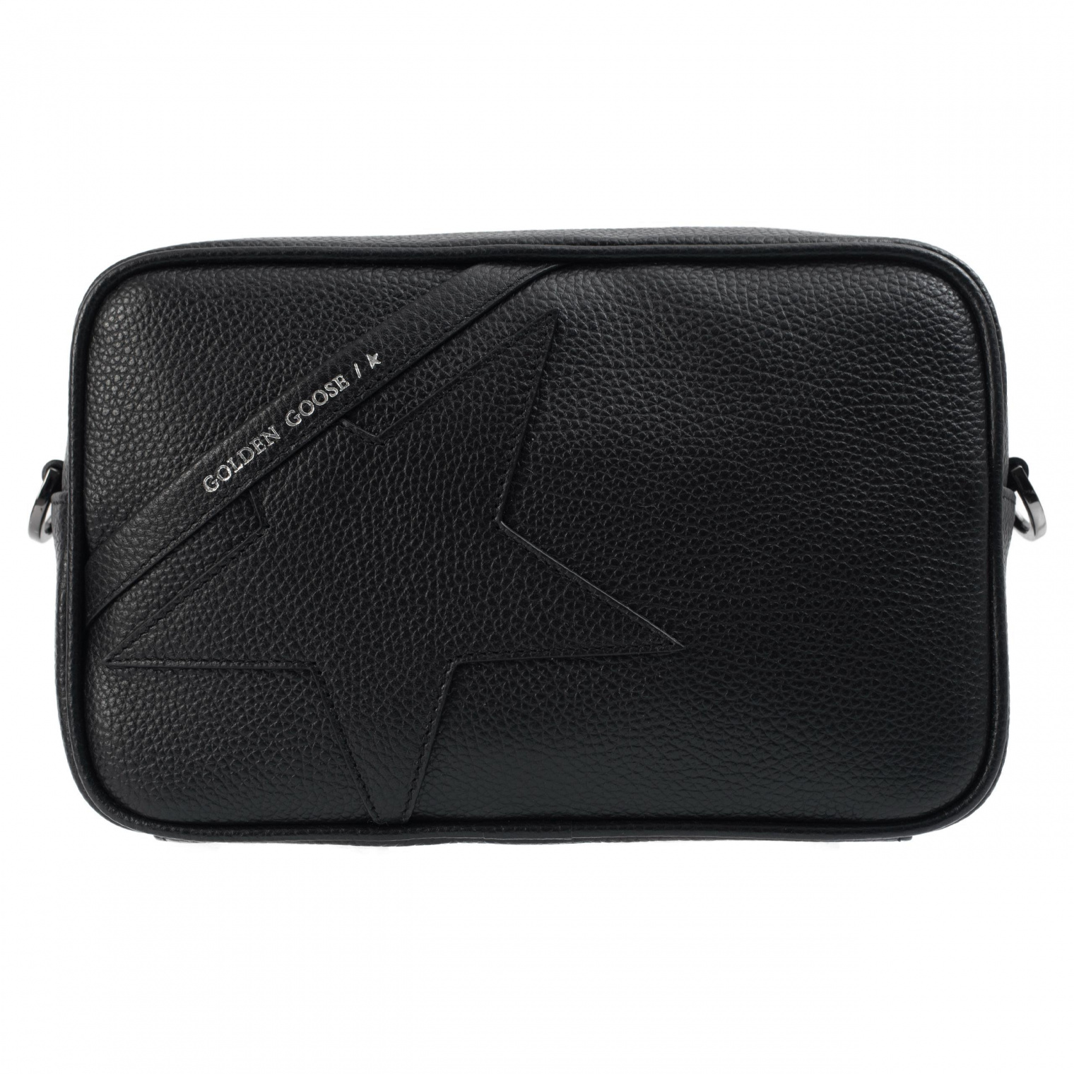 Golden Goose Black Leather Logo Bag