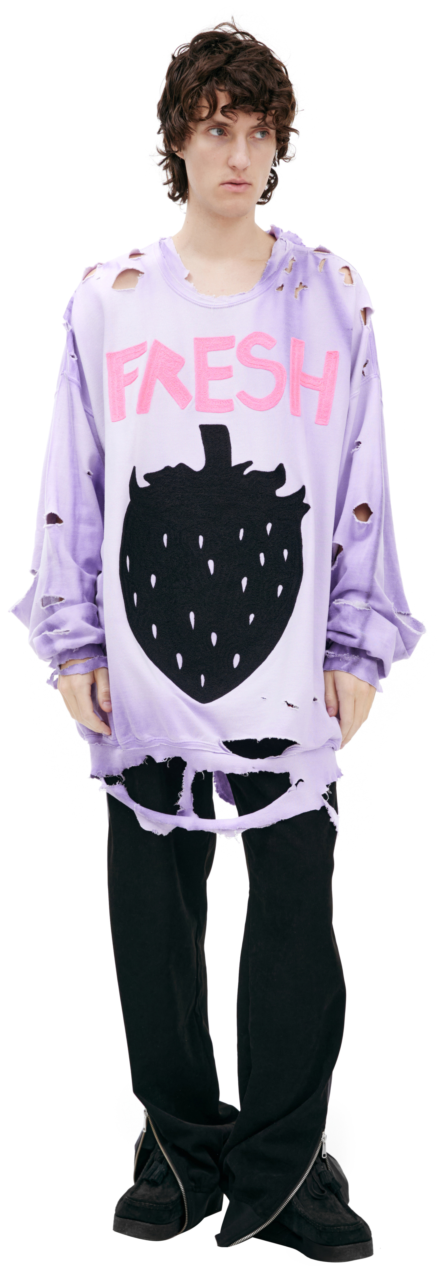 WESTFALL Longsleeve with ripped effect