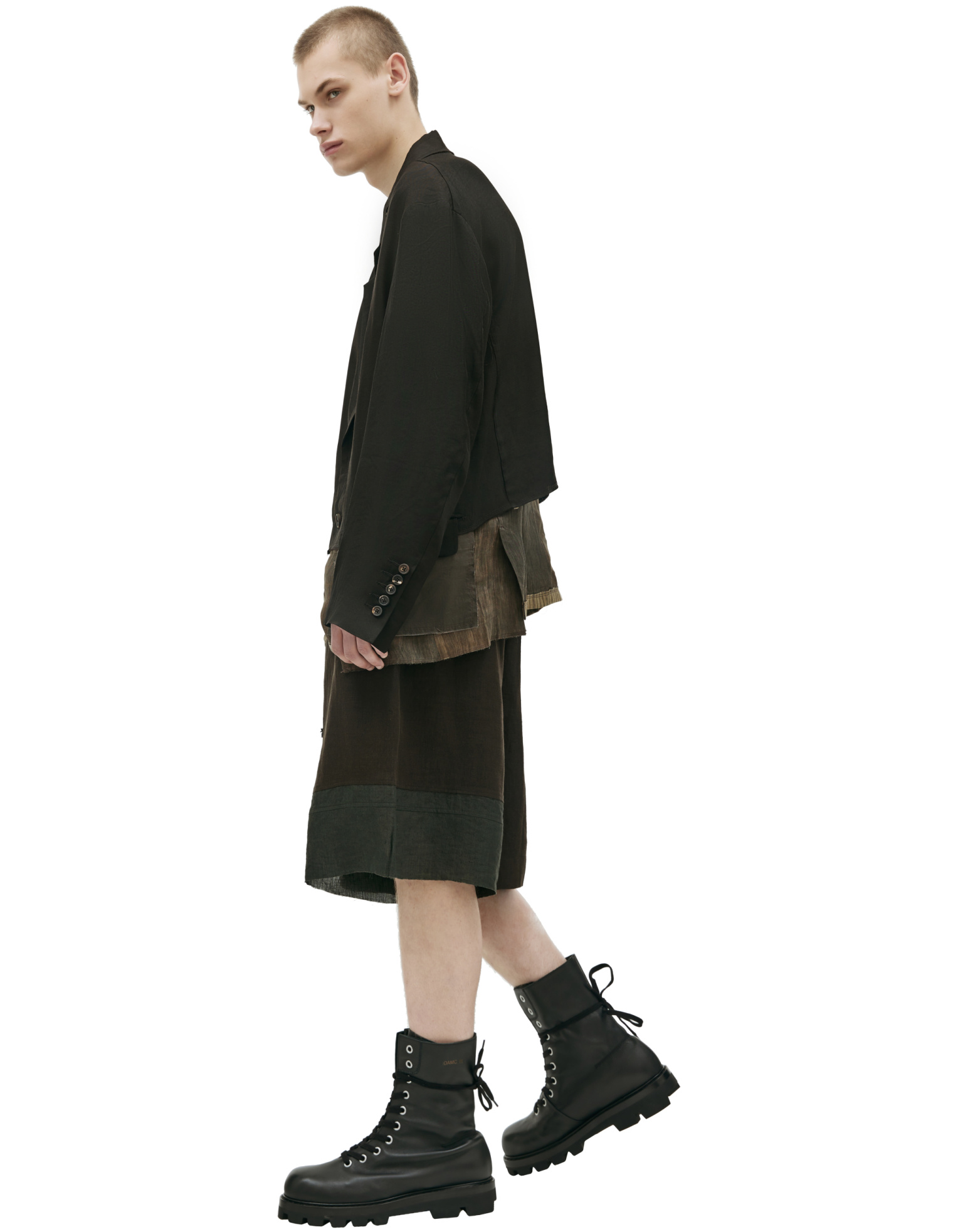 Ziggy Chen Layered blazer on buttons