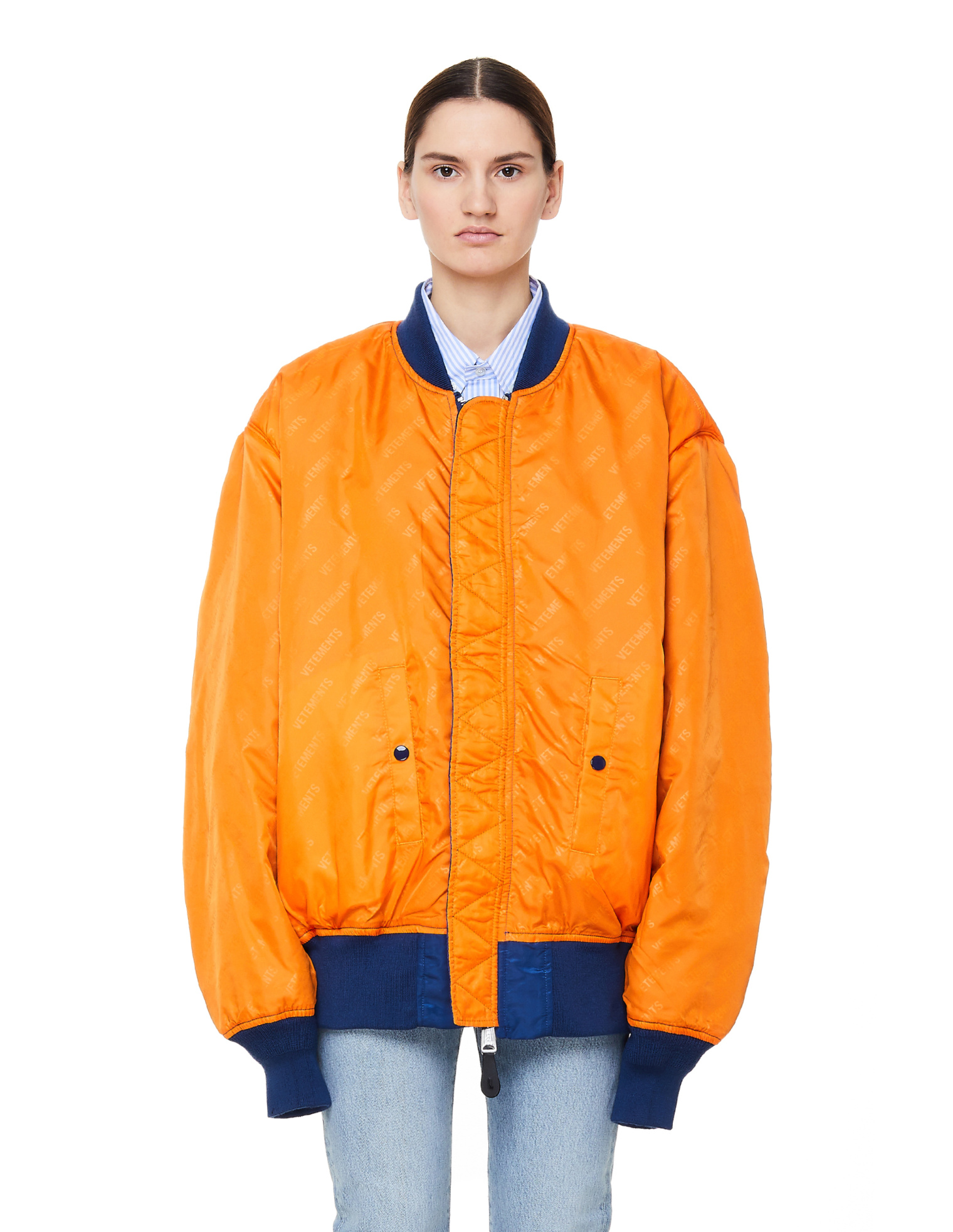 VETEMENTS Reversible Printed Alpha Industries Bomber