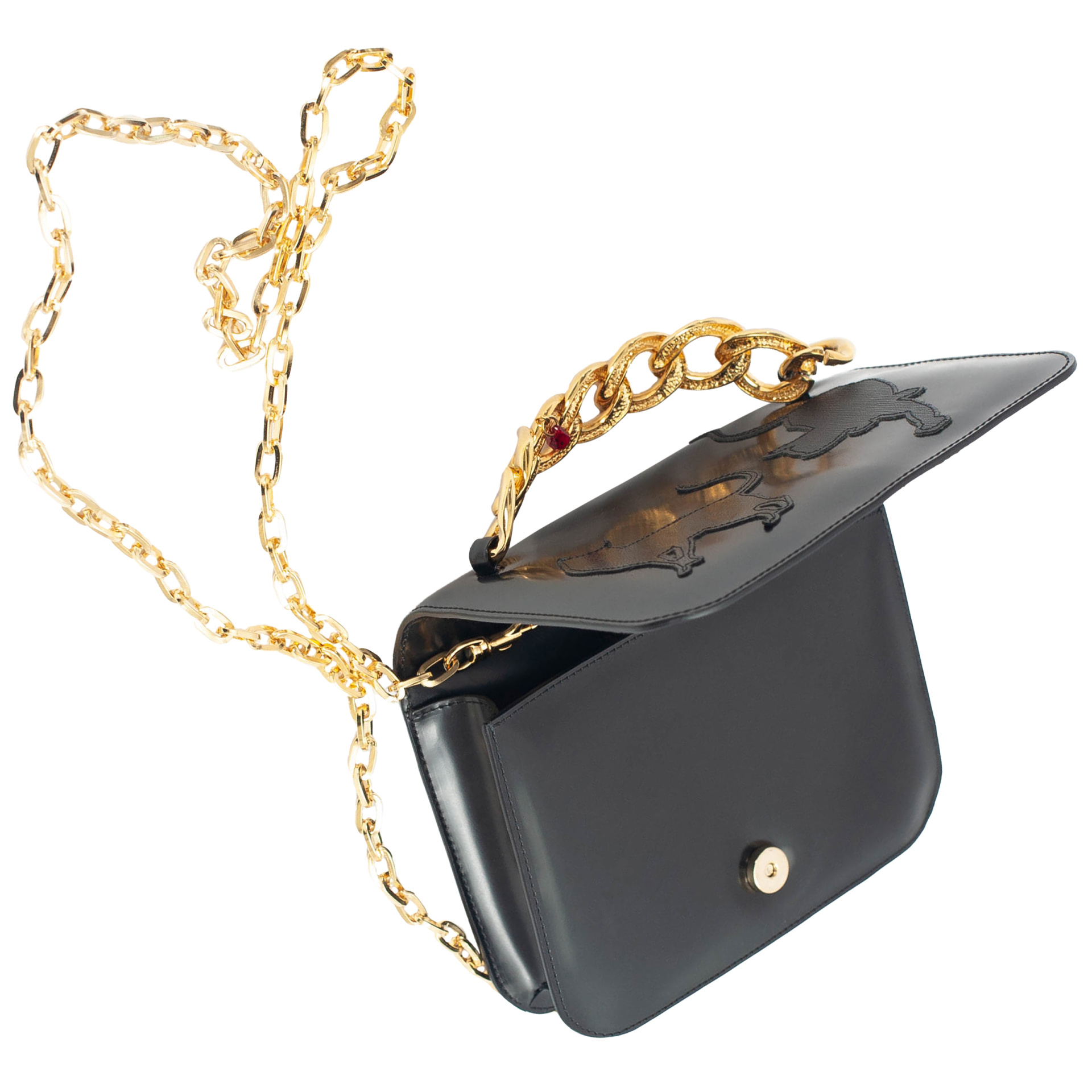 Undercover Black Leather Bag