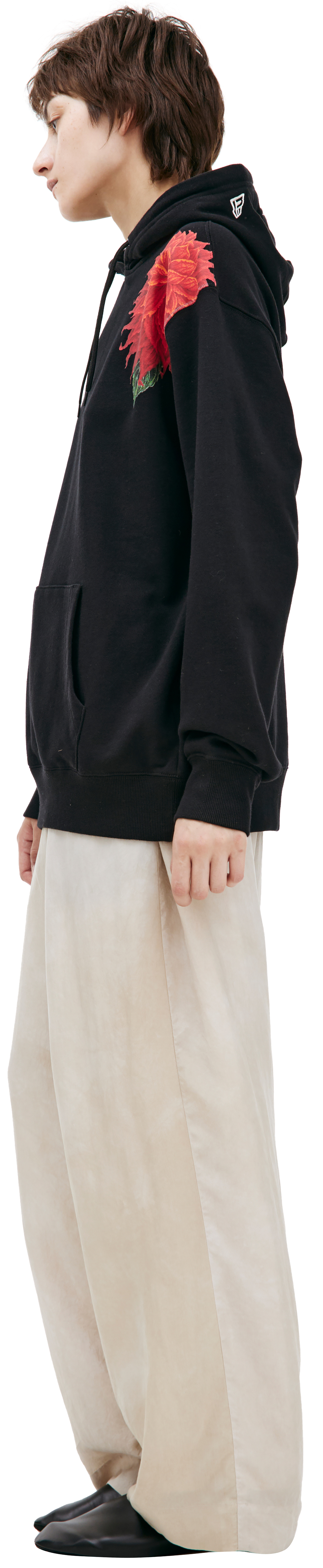 Yohji Yamamoto Худи с принтом Yohji Yamamoto x NEW ERA