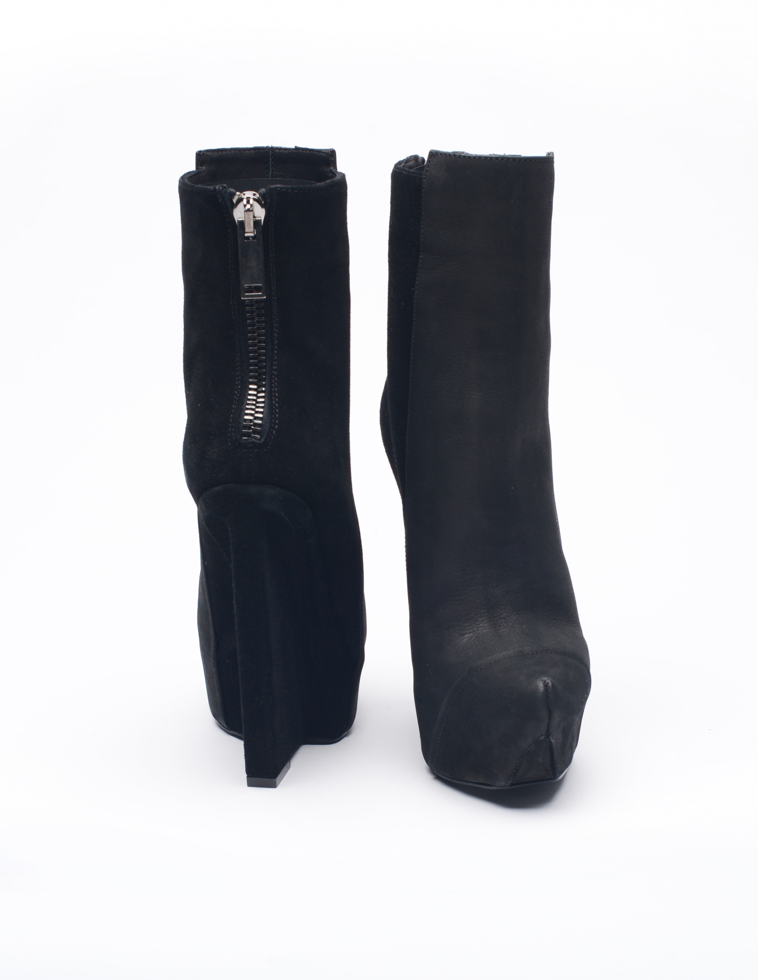 Gareth Pugh Leather and suede ankle boots