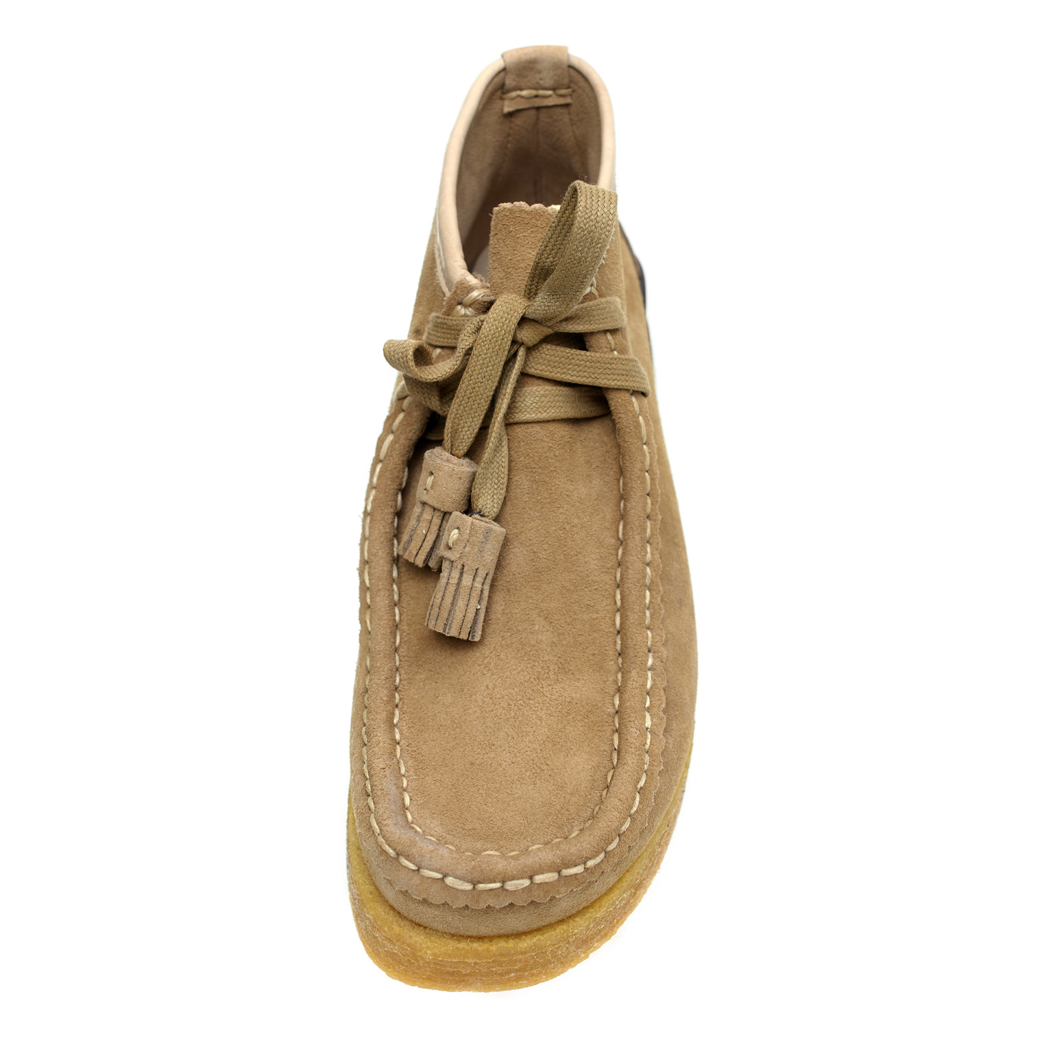 Buy visvim men beige beuys trekker-folk sand boots for $1,295