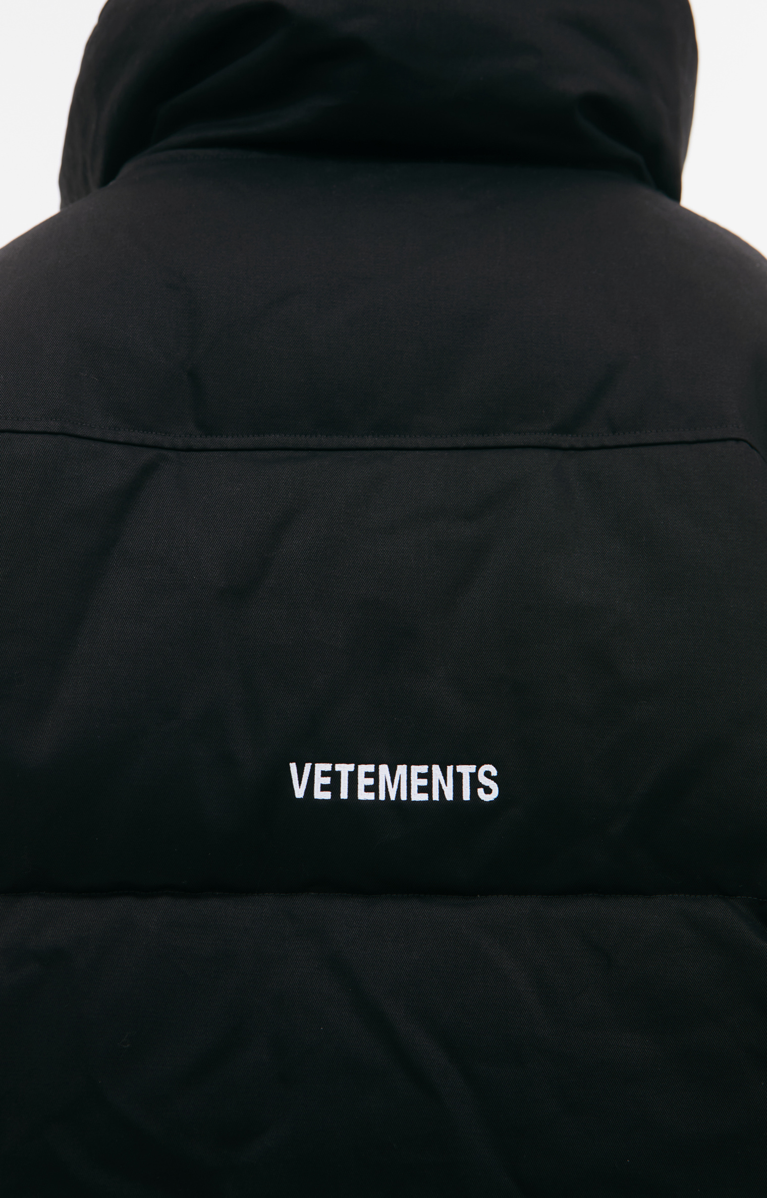 VETEMENTS Down jacket with high collar