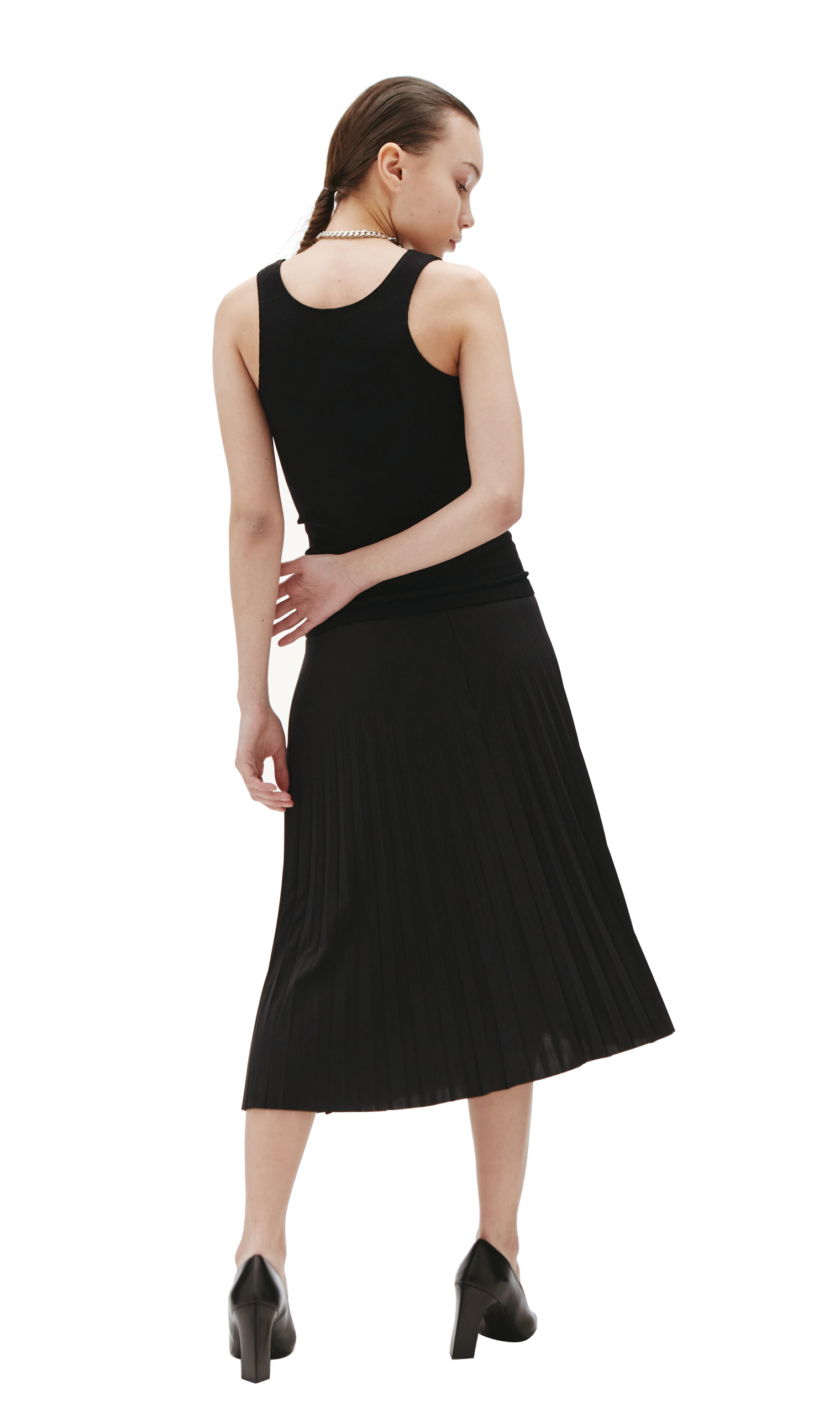 Balenciaga Ribbed tank top in black